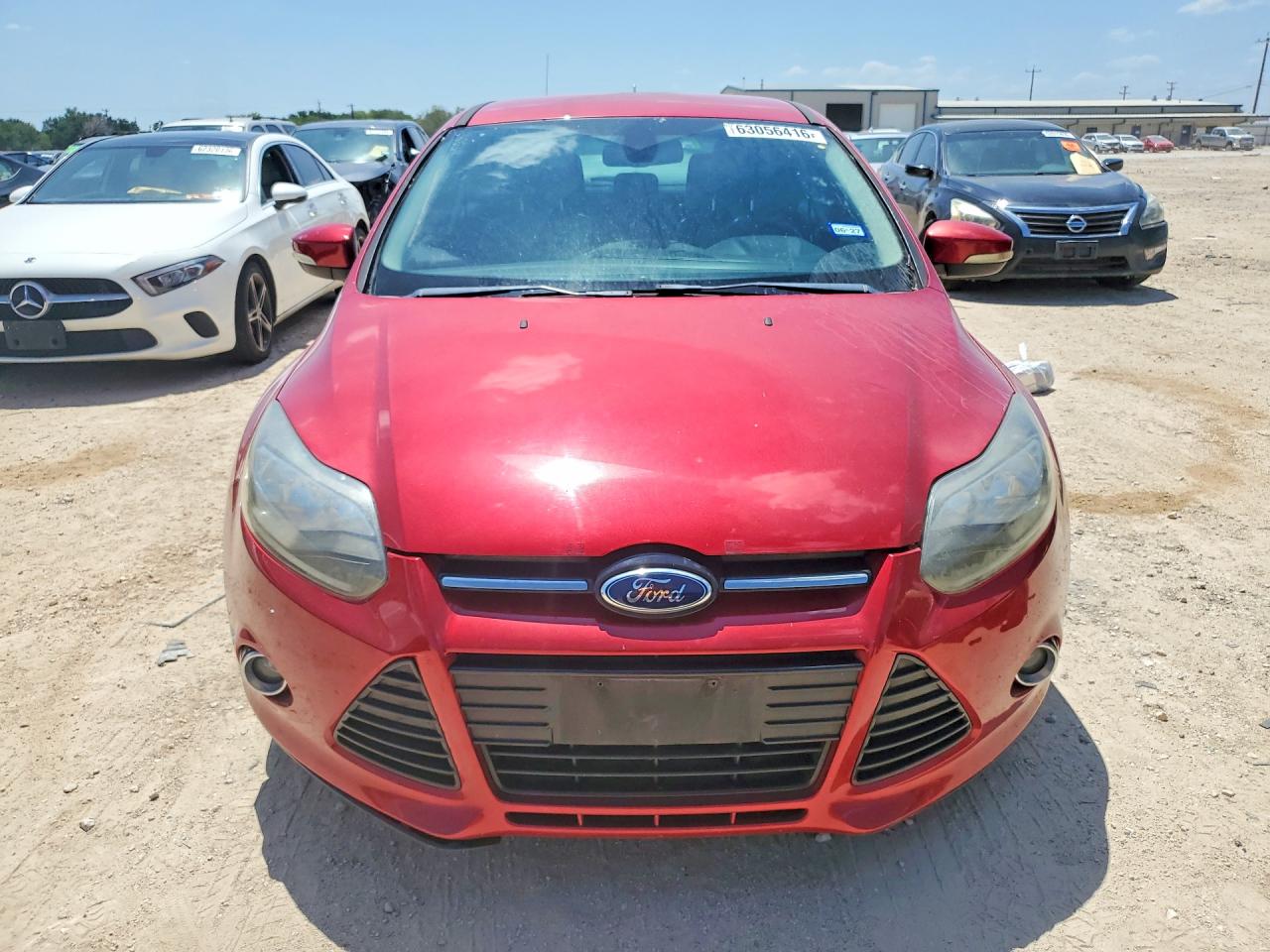 2012 Ford Focus Titanium Red vin: 1FAHP3N20CL235176