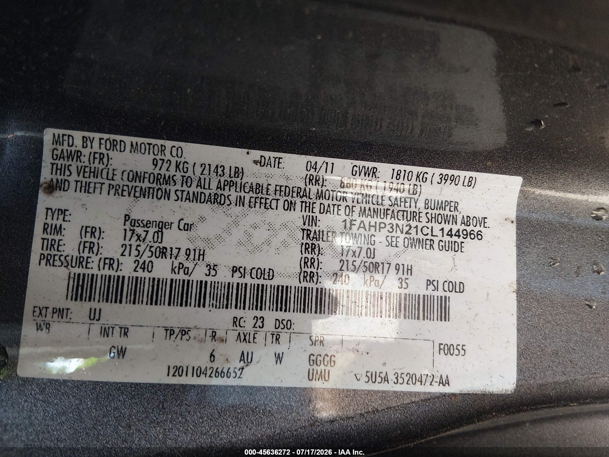 2012 Ford Focus Titanium Gray vin: 1FAHP3N21CL144966