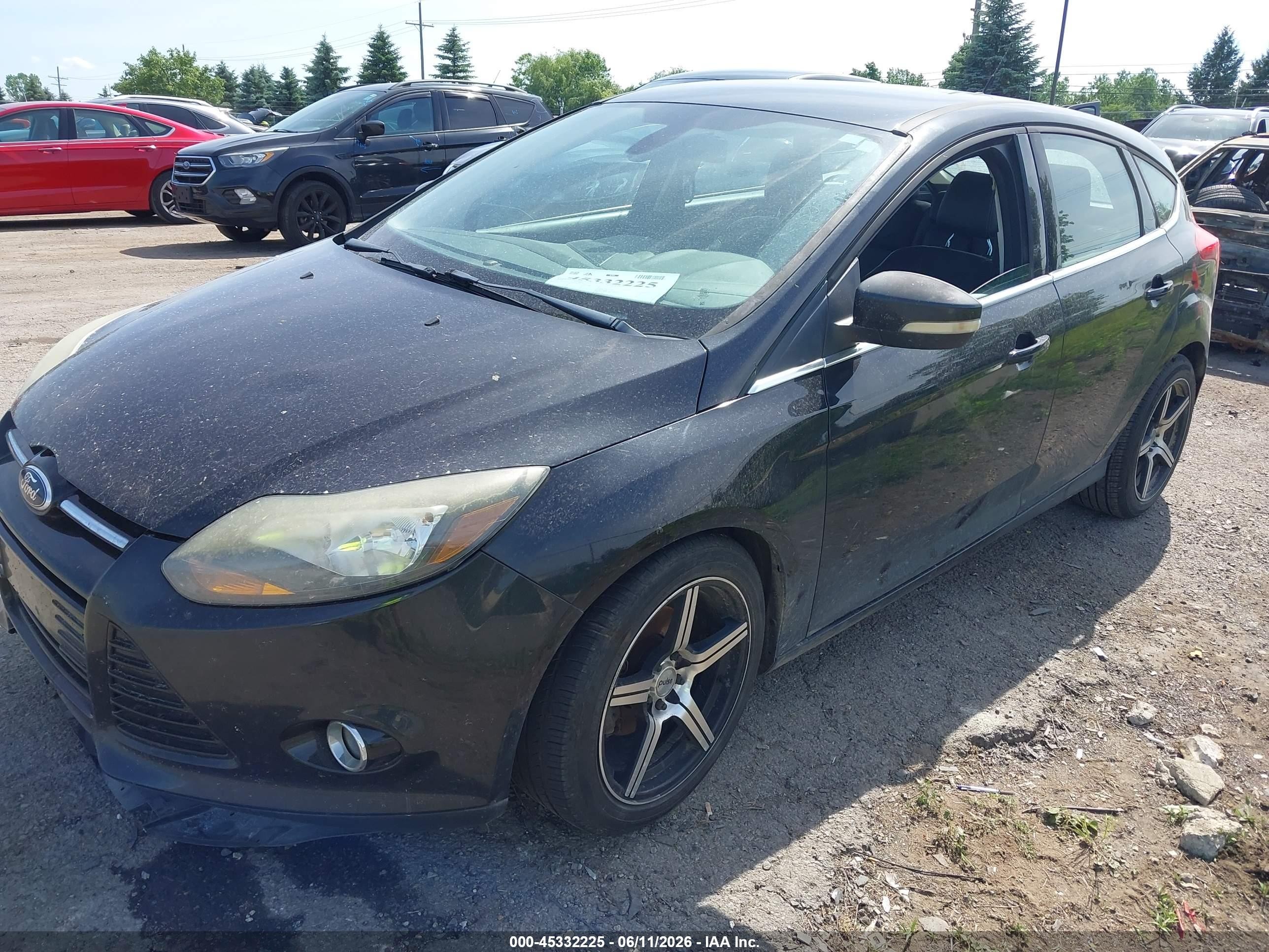 2012 Ford Focus Titanium Black vin: 1FAHP3N22CL354640