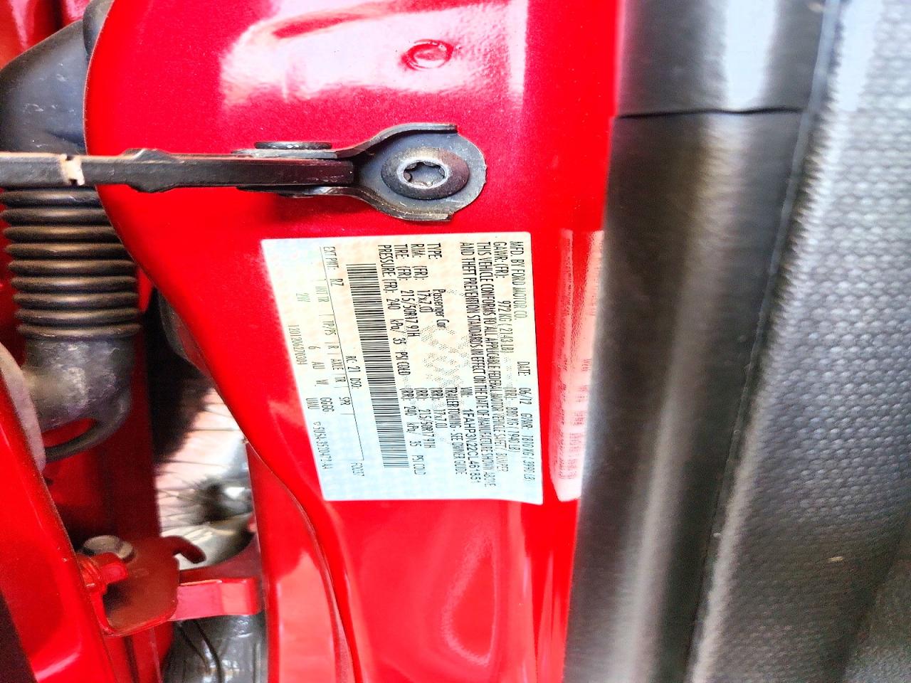 2012 Ford Focus Titanium Red vin: 1FAHP3N22CL461851