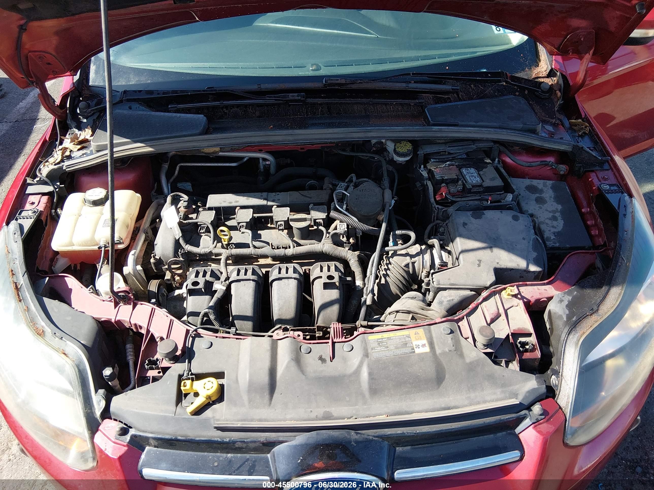 2012 Ford Focus Titanium Red vin: 1FAHP3N23CL309240