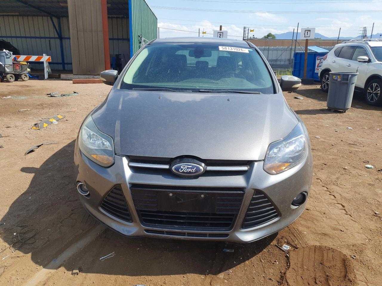 2012 Ford Focus Titanium Gray vin: 1FAHP3N23CL330122