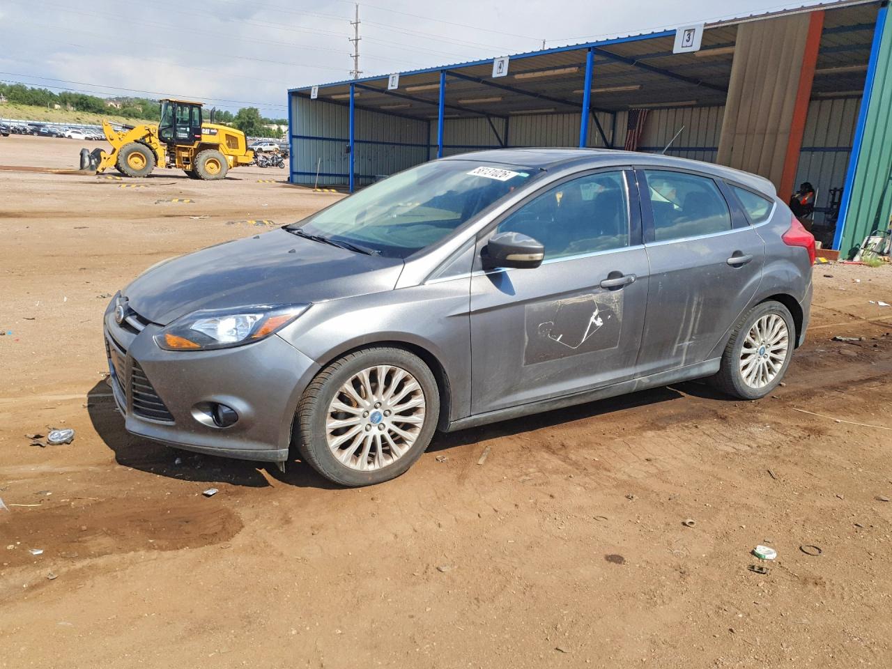 2012 Ford Focus Titanium Gray vin: 1FAHP3N23CL330122