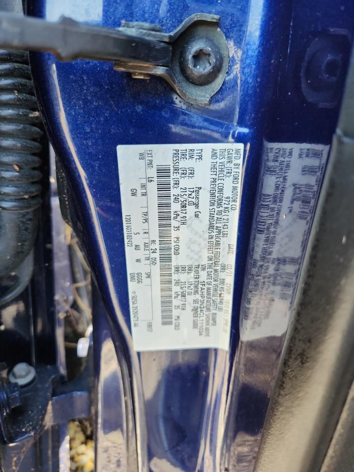 2012 Ford Focus Titanium Blue vin: 1FAHP3N24CL111024