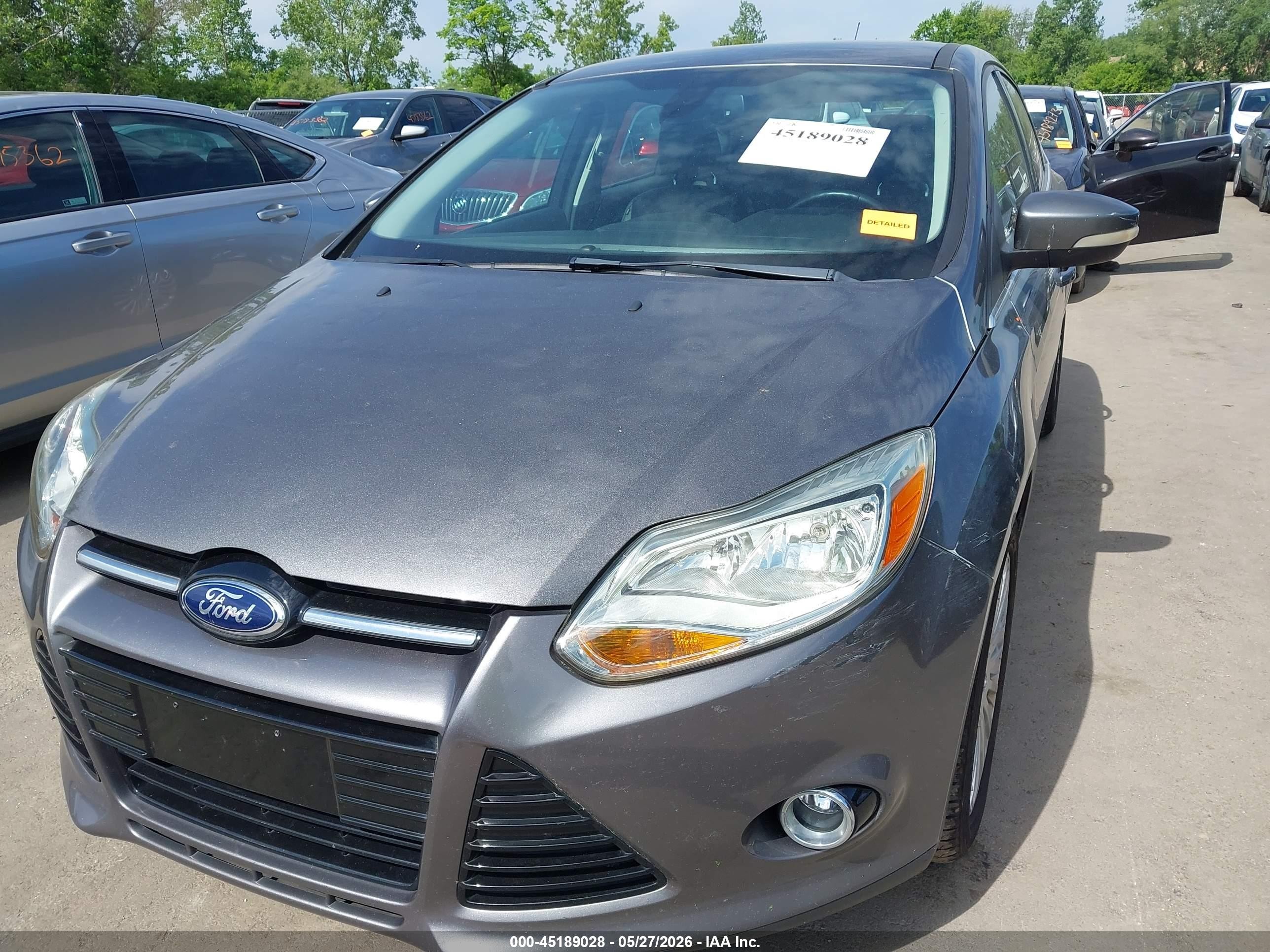 2012 Ford Focus Titanium Gray vin: 1FAHP3N24CL366238