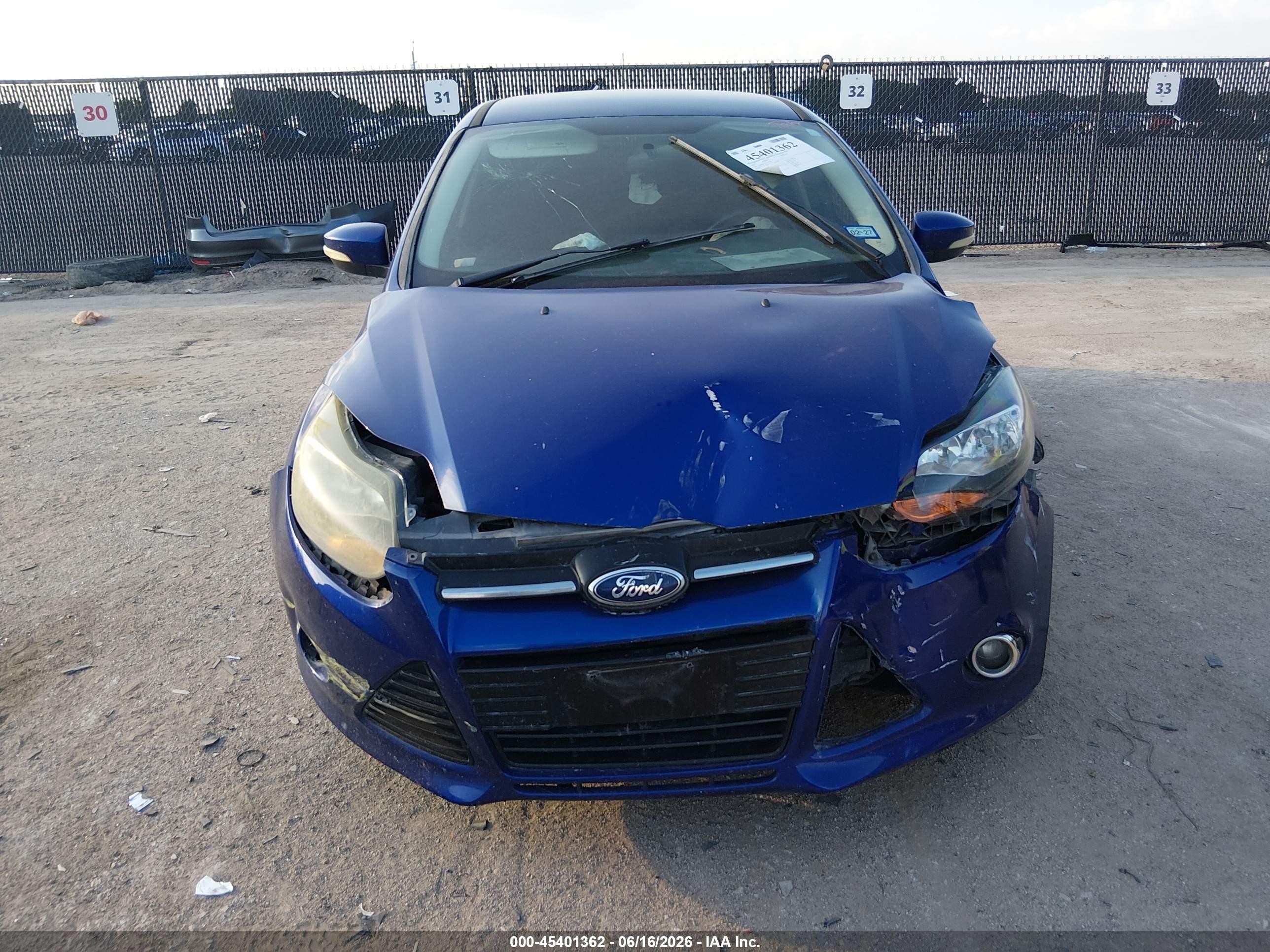 2012 Ford Focus Titanium Blue vin: 1FAHP3N25CL413583