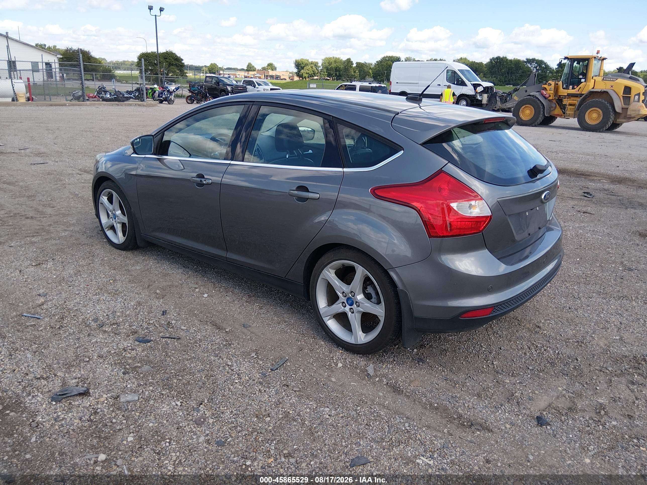 2012 Ford Focus Titanium Серый vin: 1FAHP3N26CL160662