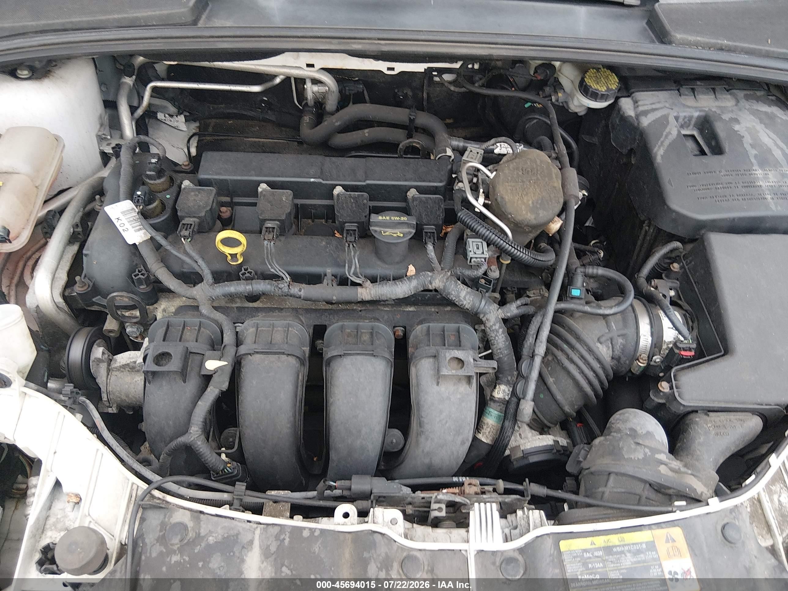 2012 Ford Focus Titanium White vin: 1FAHP3N26CL188719