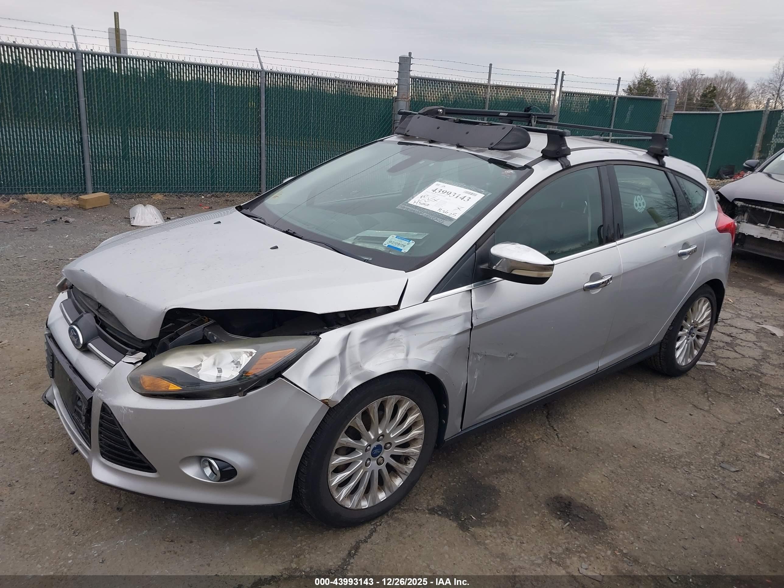 2012 Ford Focus Titanium Silver vin: 1FAHP3N26CL308955