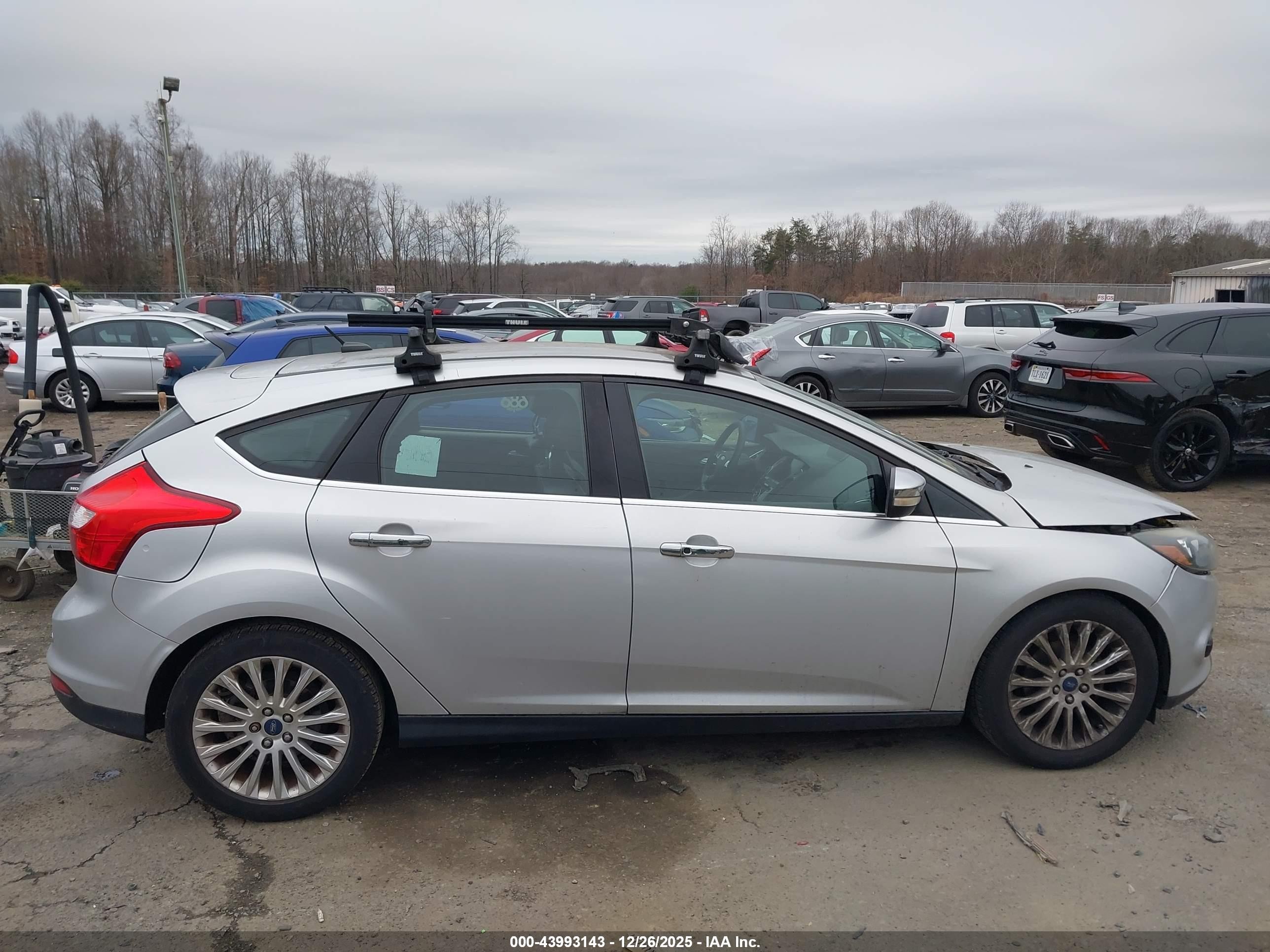 2012 Ford Focus Titanium Silver vin: 1FAHP3N26CL308955