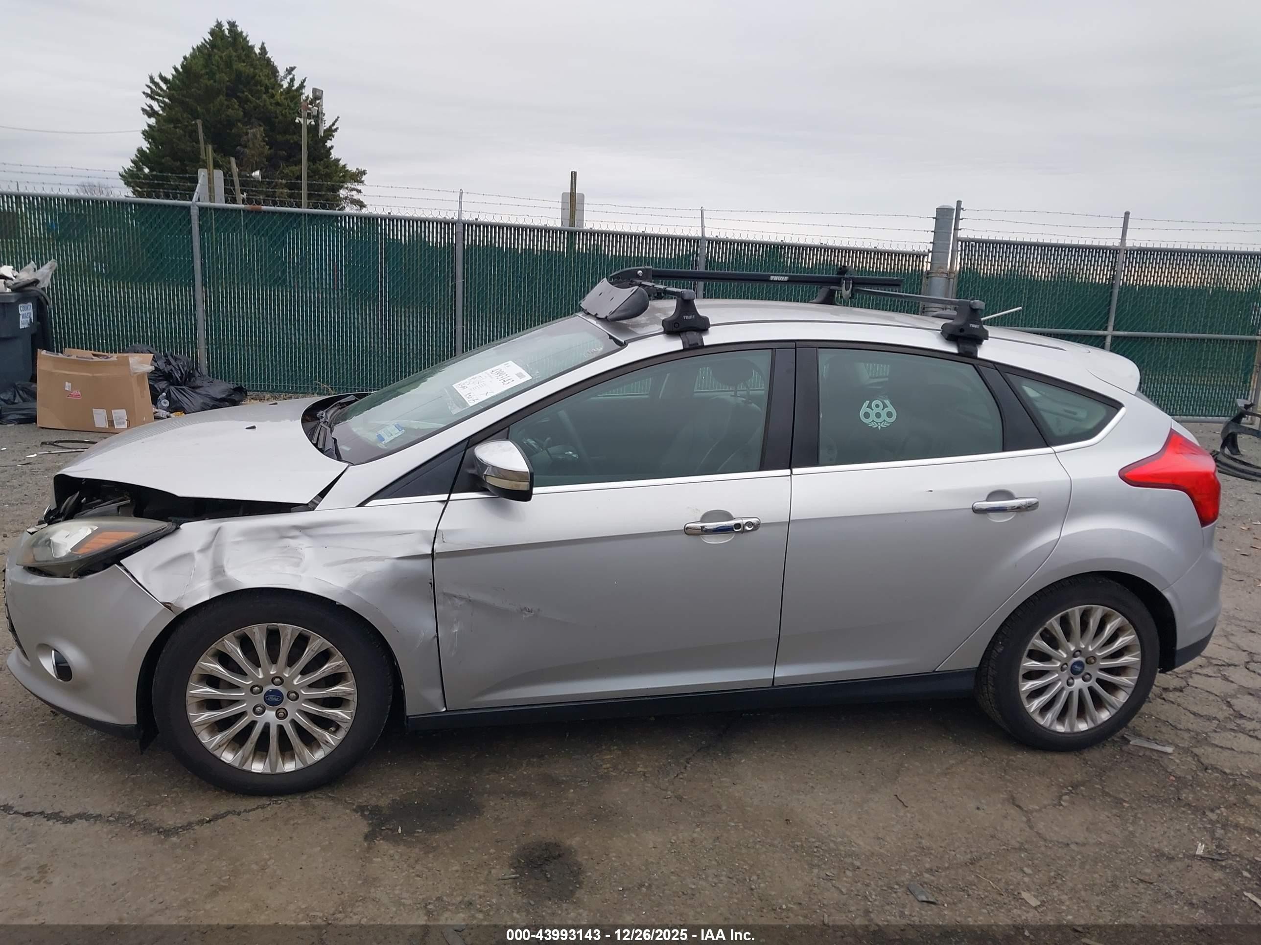 2012 Ford Focus Titanium Silver vin: 1FAHP3N26CL308955