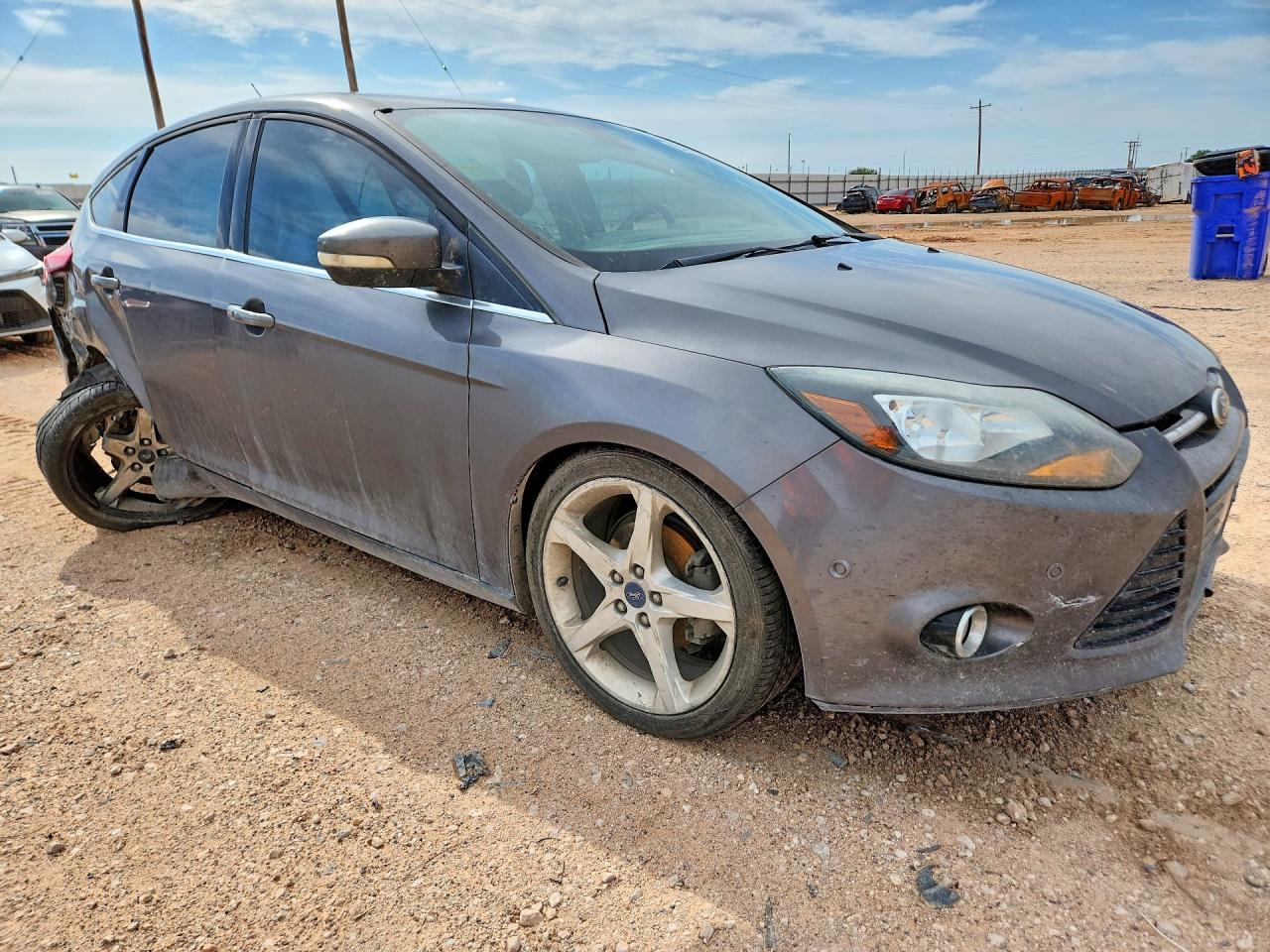 2012 Ford Focus Titanium Gray vin: 1FAHP3N27CL400172