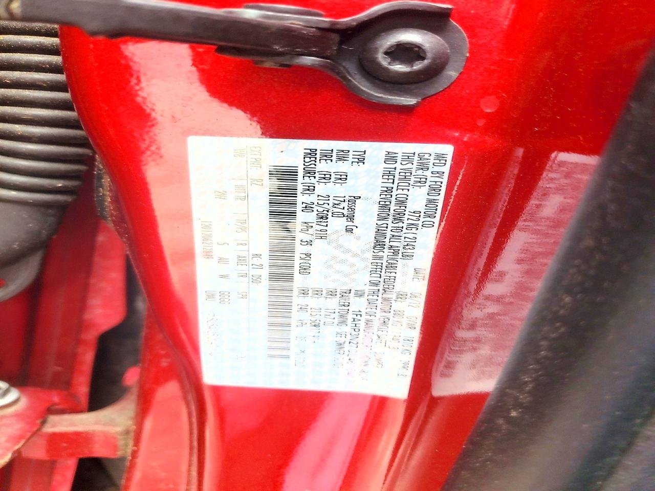 2012 Ford Focus Titanium Red vin: 1FAHP3N27CL461540