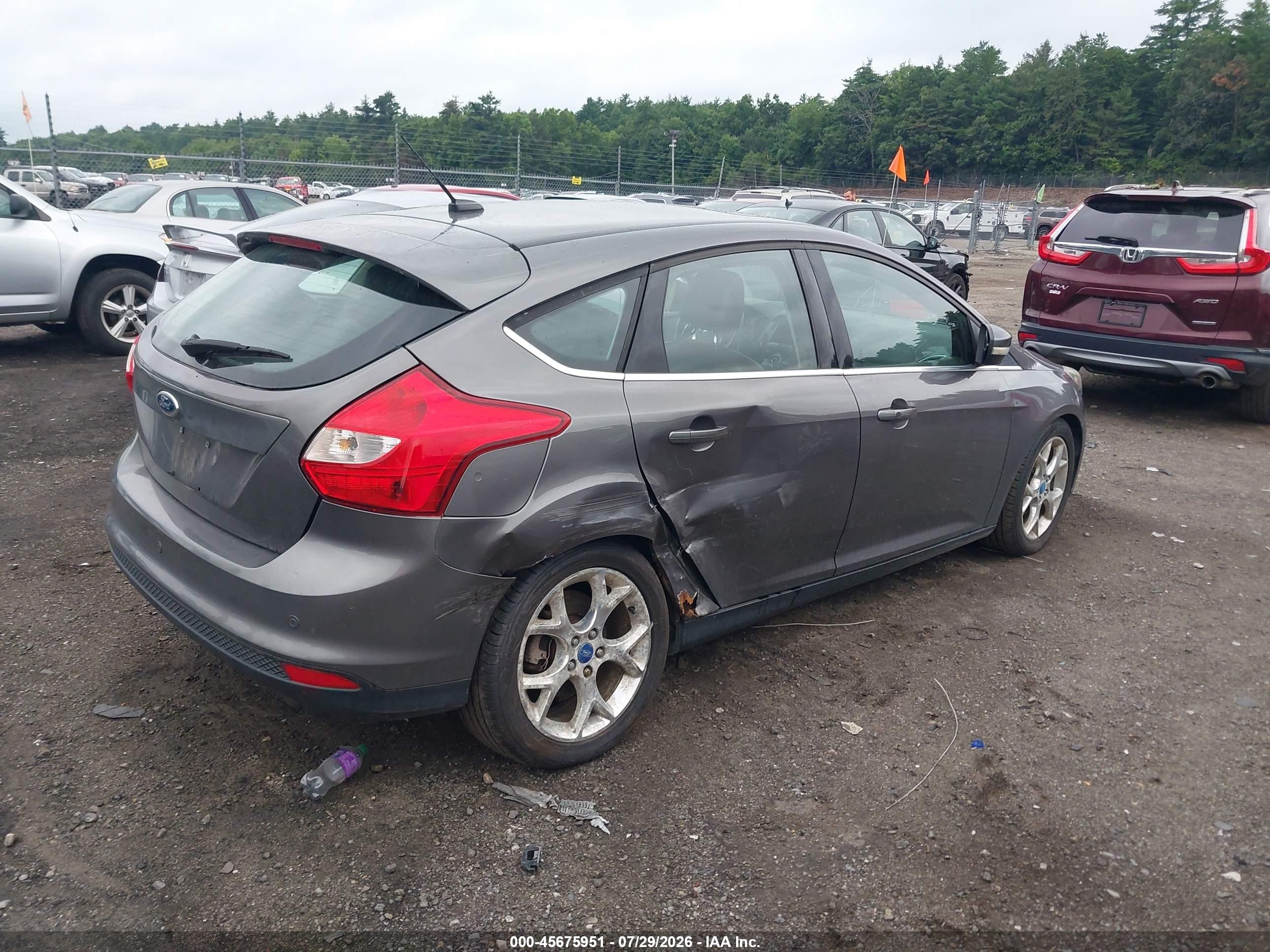 2012 Ford Focus Titanium Gray vin: 1FAHP3N28CL223650