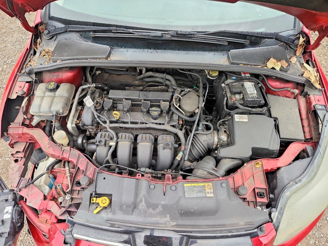 2012 Ford Focus Titanium Red vin: 1FAHP3N28CL253649