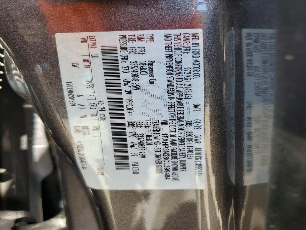 2012 Ford Focus Titanium Серый vin: 1FAHP3N28CL399484