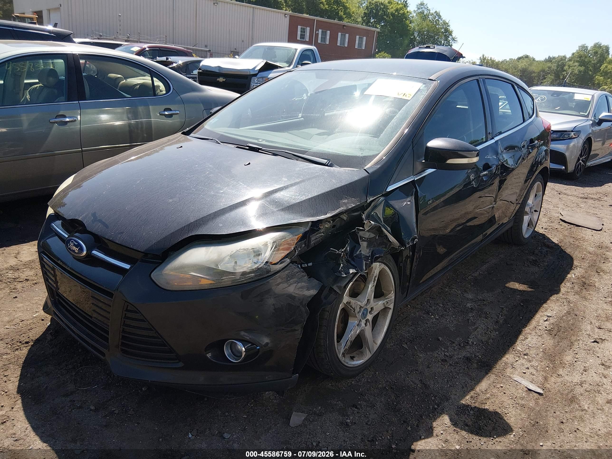 2012 Ford Focus Titanium Black vin: 1FAHP3N29CL101590