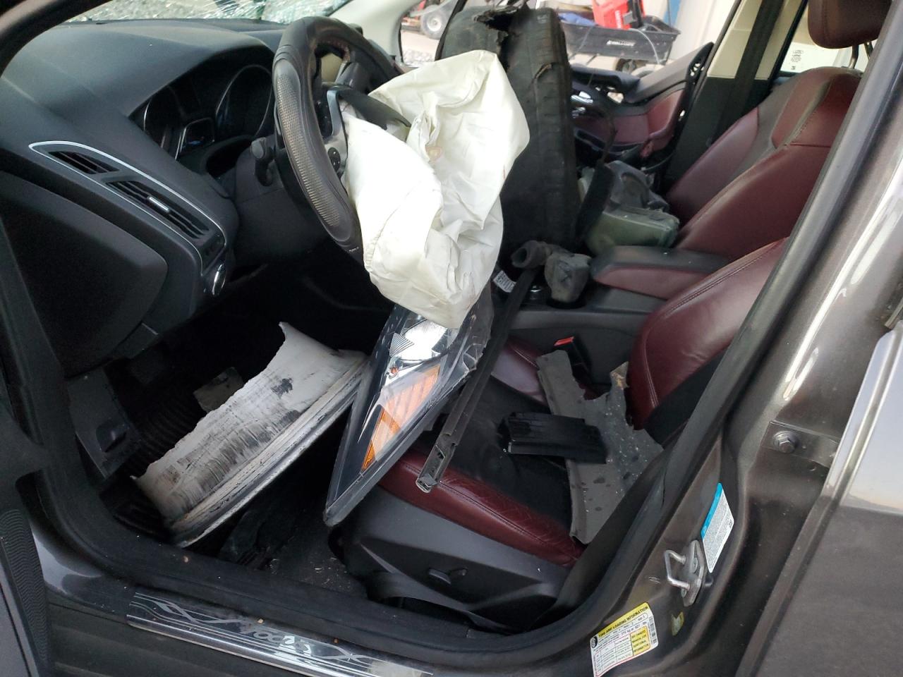 2012 Ford Focus Titanium Gray vin: 1FAHP3N29CL213841