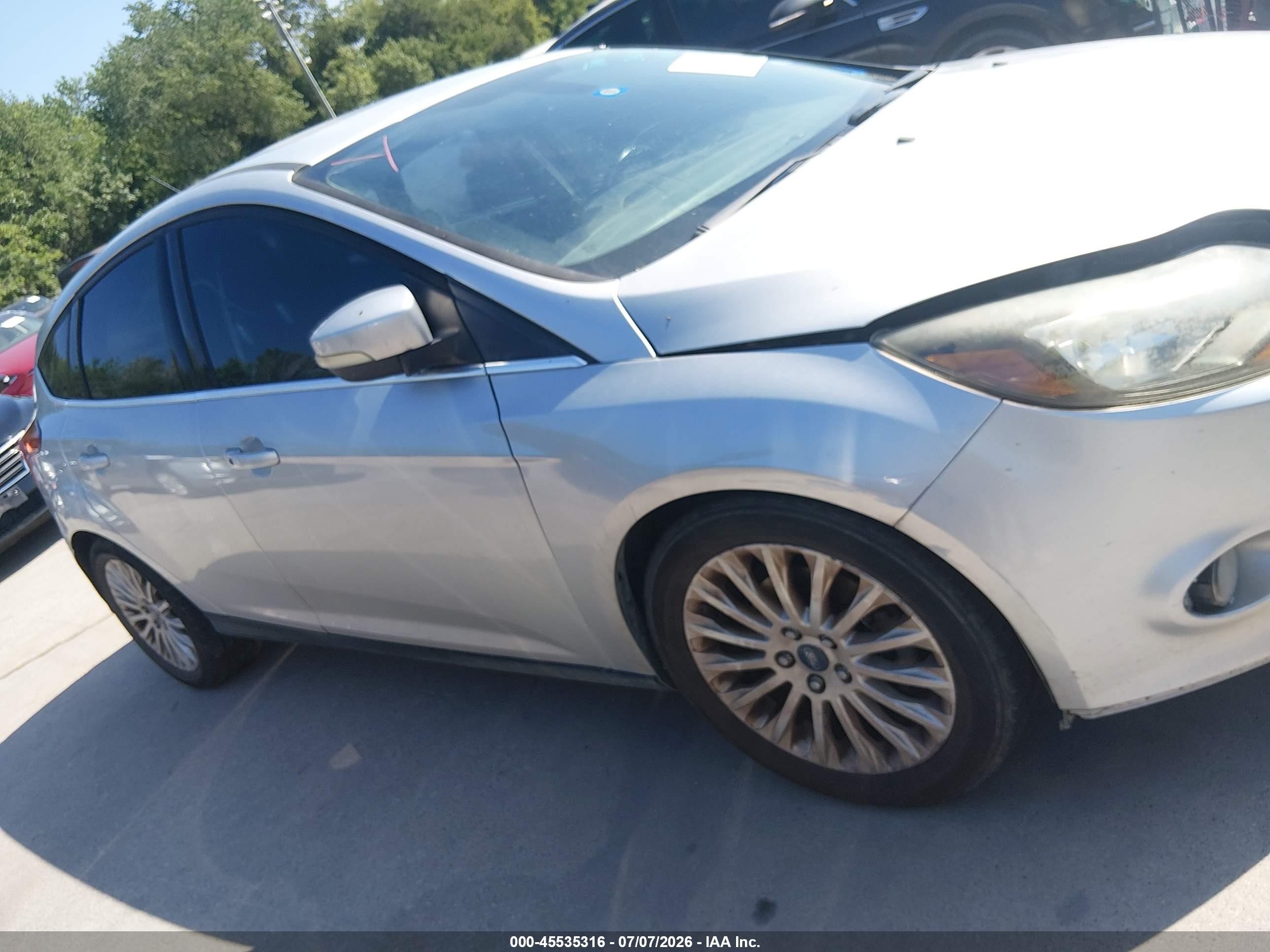 2012 Ford Focus Titanium Silver vin: 1FAHP3N29CL342694