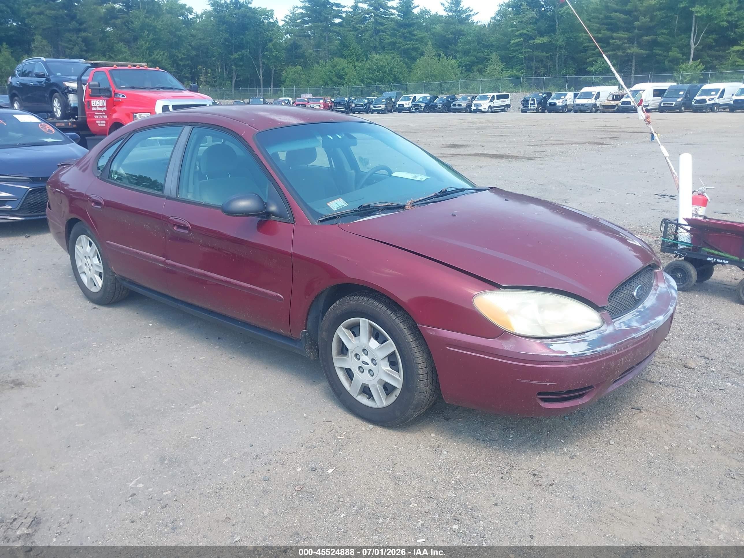 2006 Ford Taurus Se Maroon vin: 1FAHP53U36A153913
