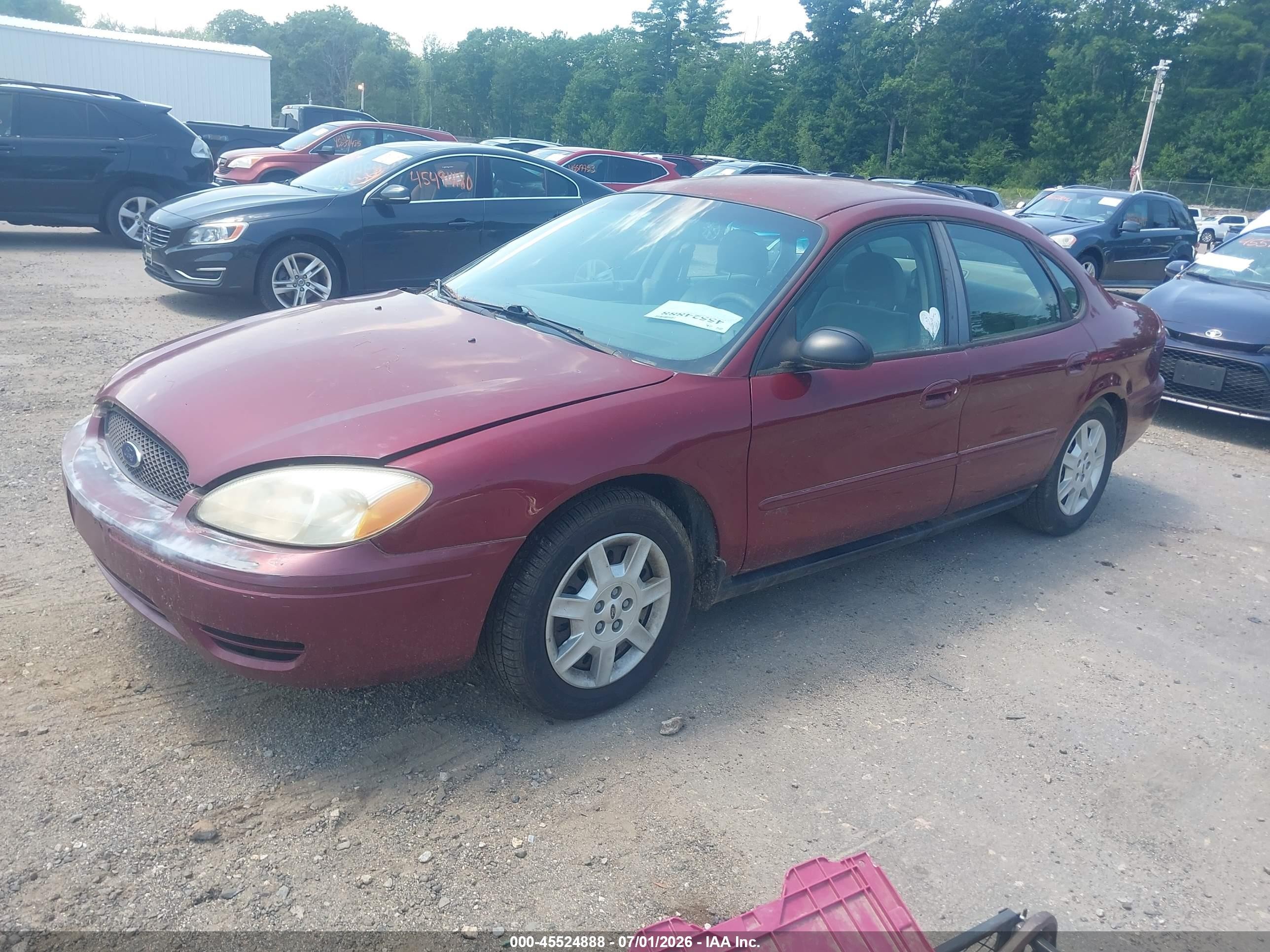 2006 Ford Taurus Se Темно-бордовый vin: 1FAHP53U36A153913