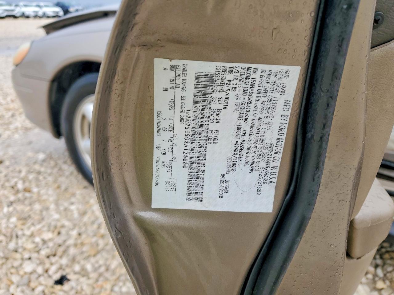 2002 Ford Taurus Ses Желто-коричневый vin: 1FAHP55S02A126660