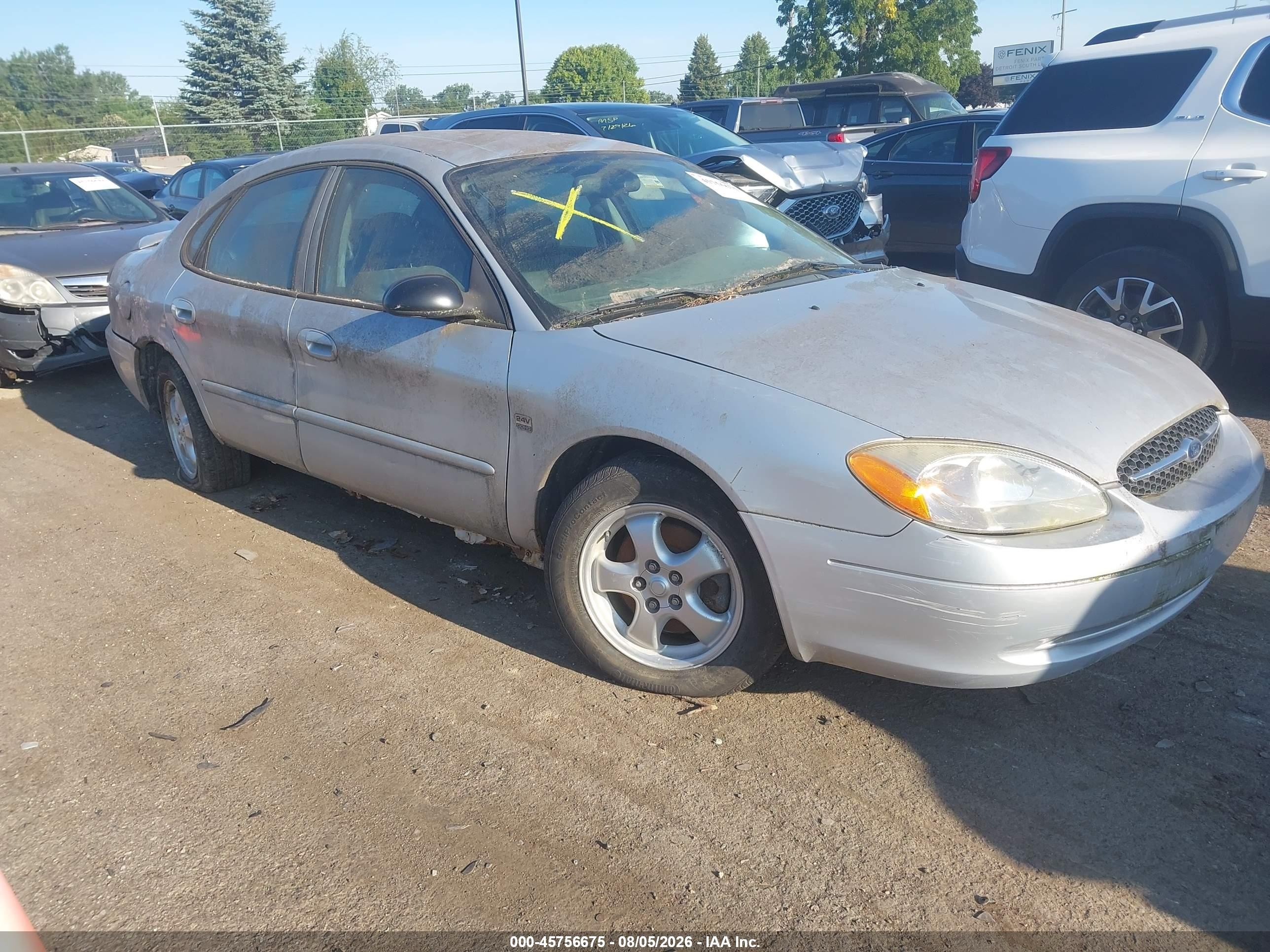 2004 Ford Taurus Ses Серебряный vin: 1FAHP55S54G175675