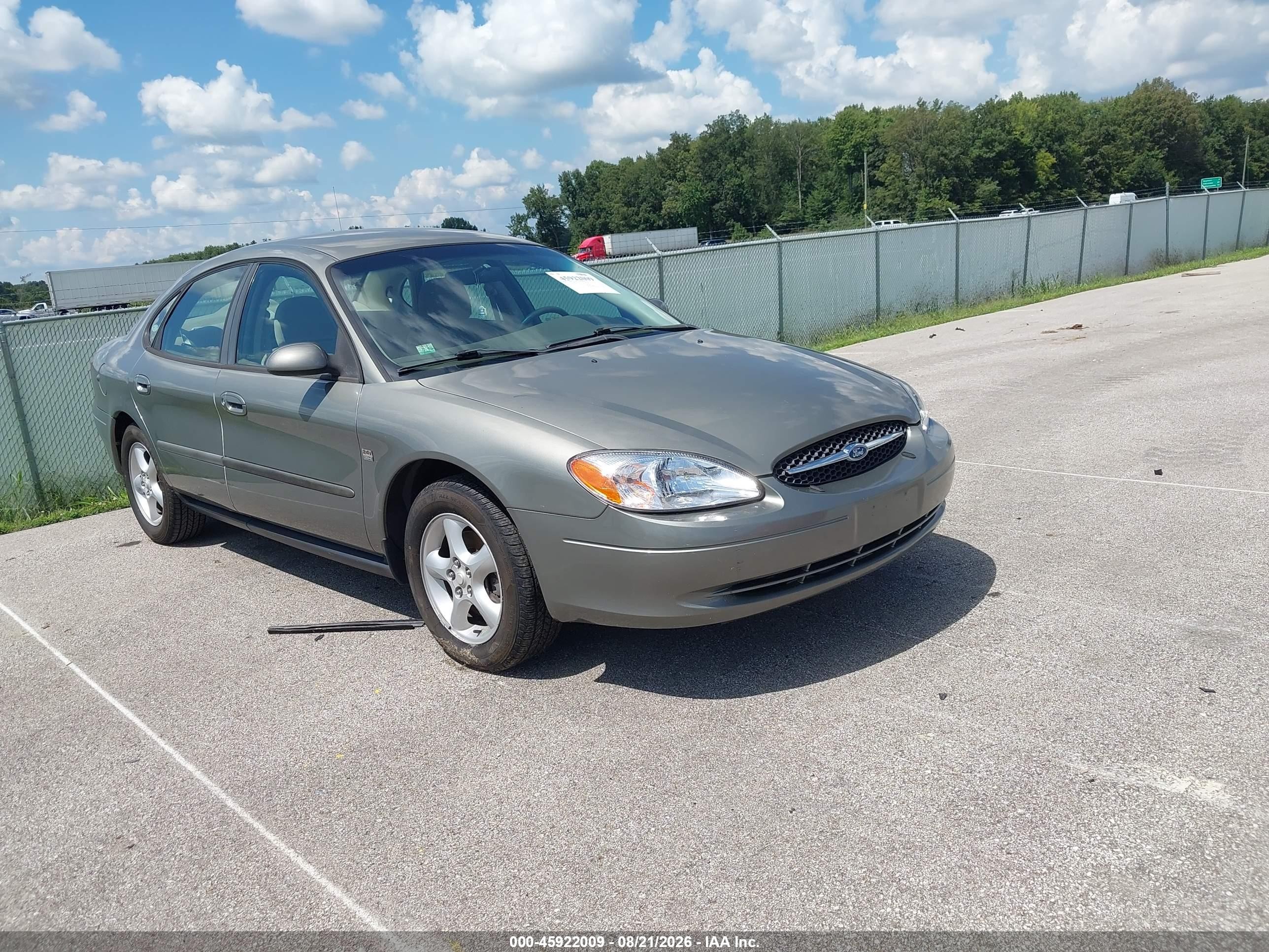 2001 Ford Taurus Ses Gray vin: 1FAHP55SX1G148516