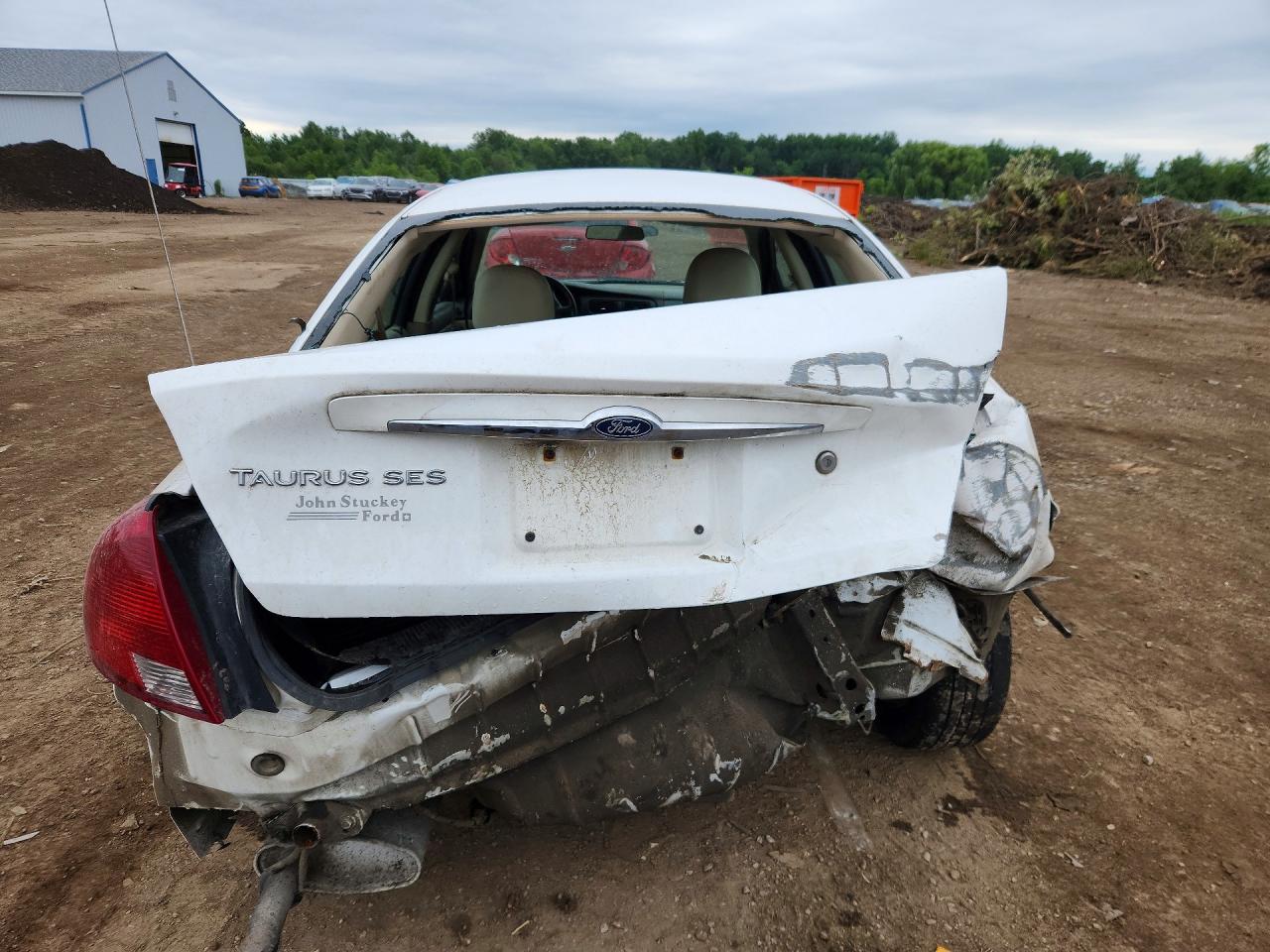 2001 Ford Taurus Ses White vin: 1FAHP55UX1A203793