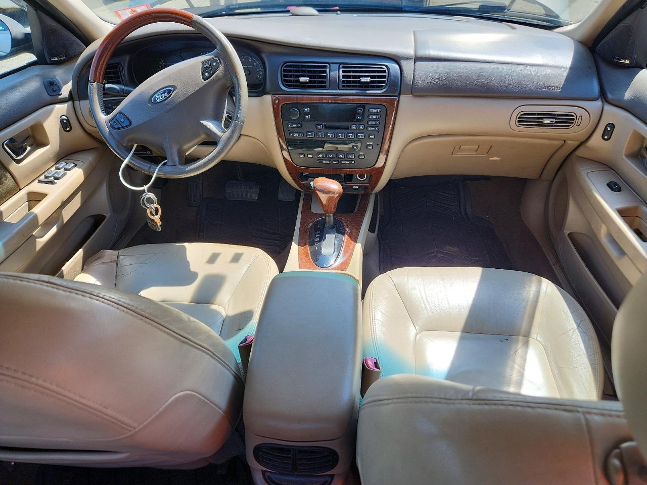 2002 Ford Taurus Sel Beige vin: 1FAHP56S02A202358