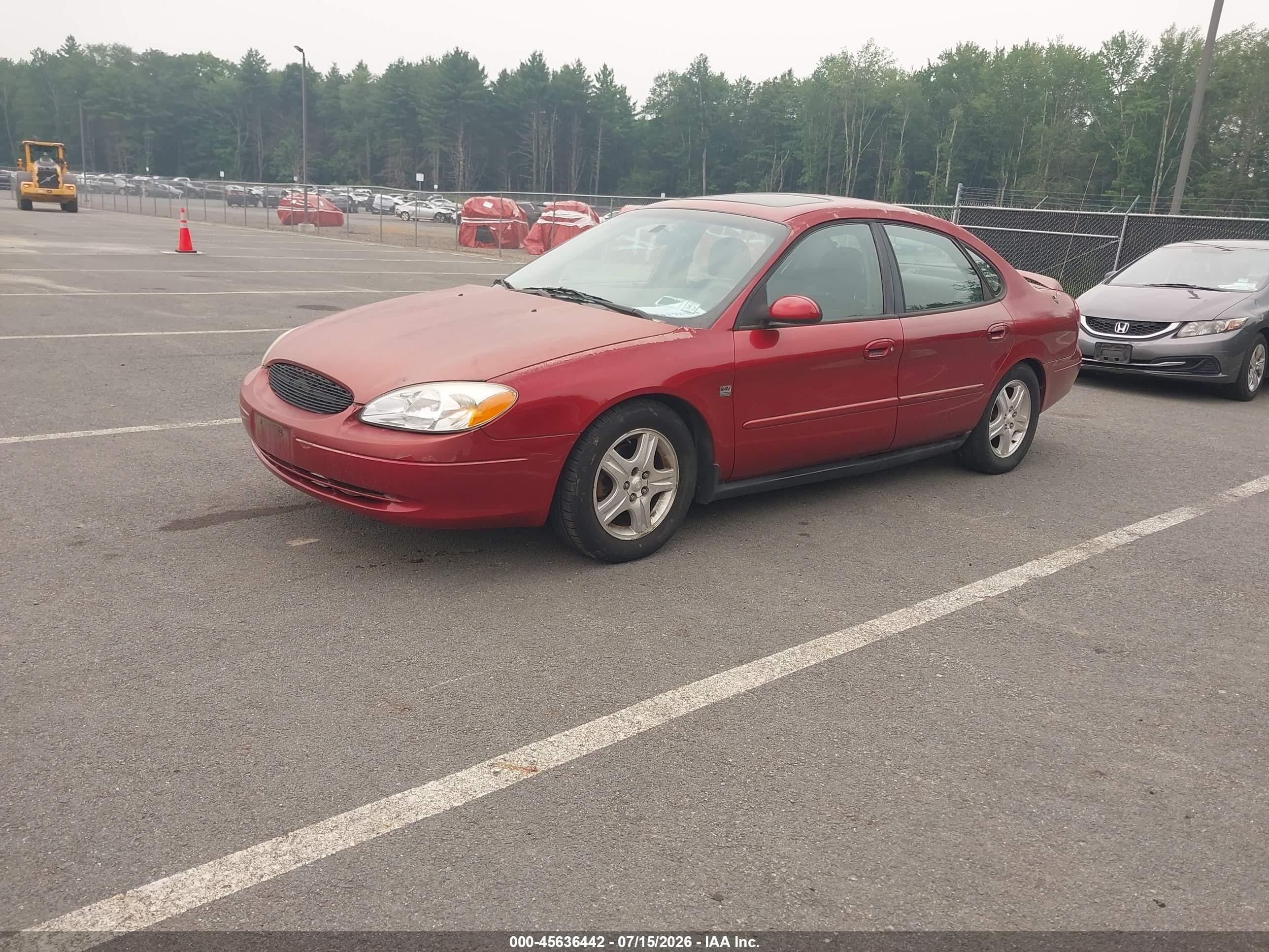 2001 Ford Taurus Sel Красный vin: 1FAHP56S21A230936