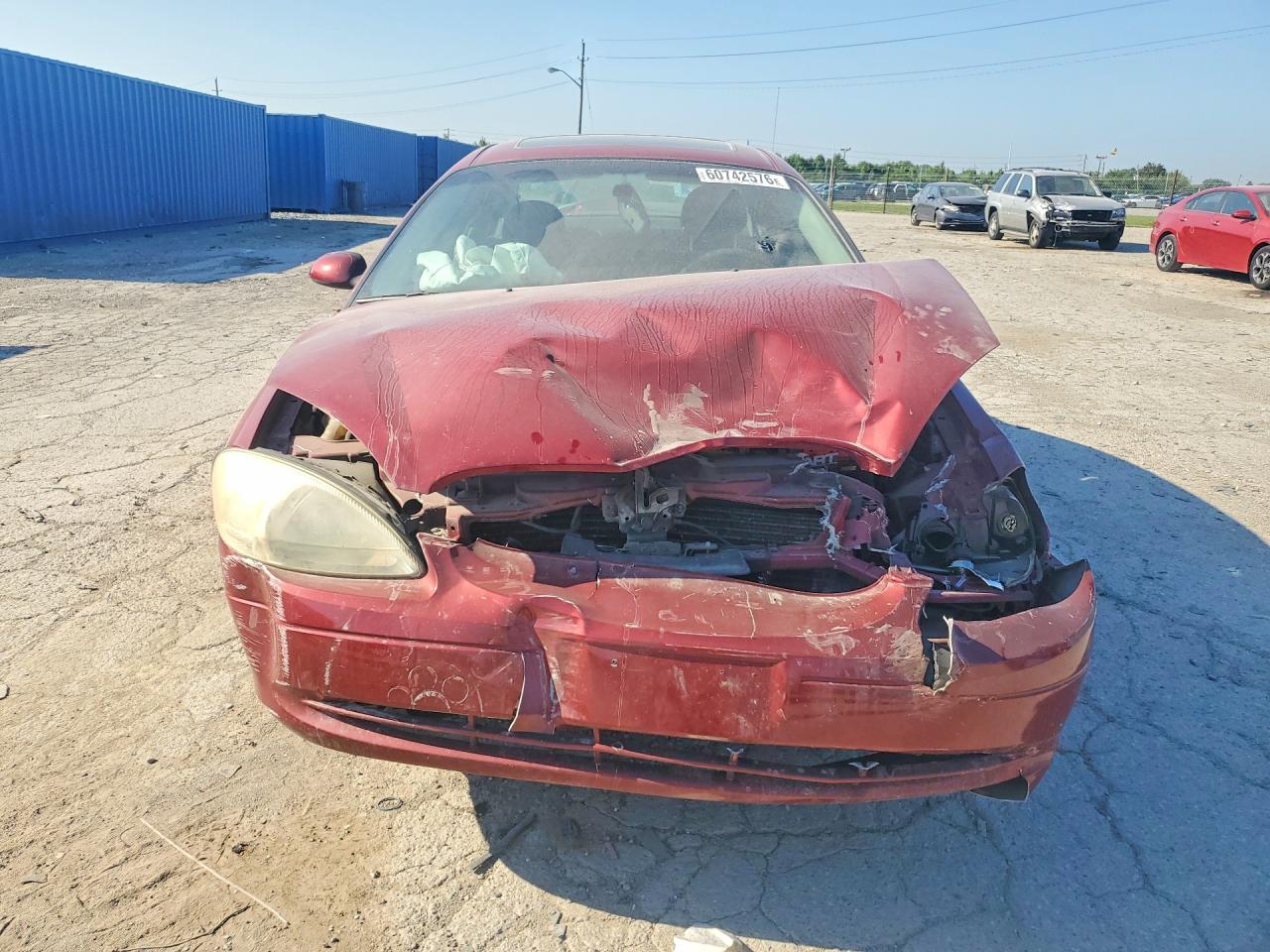 2002 Ford Taurus Sel Maroon vin: 1FAHP56S62G170433