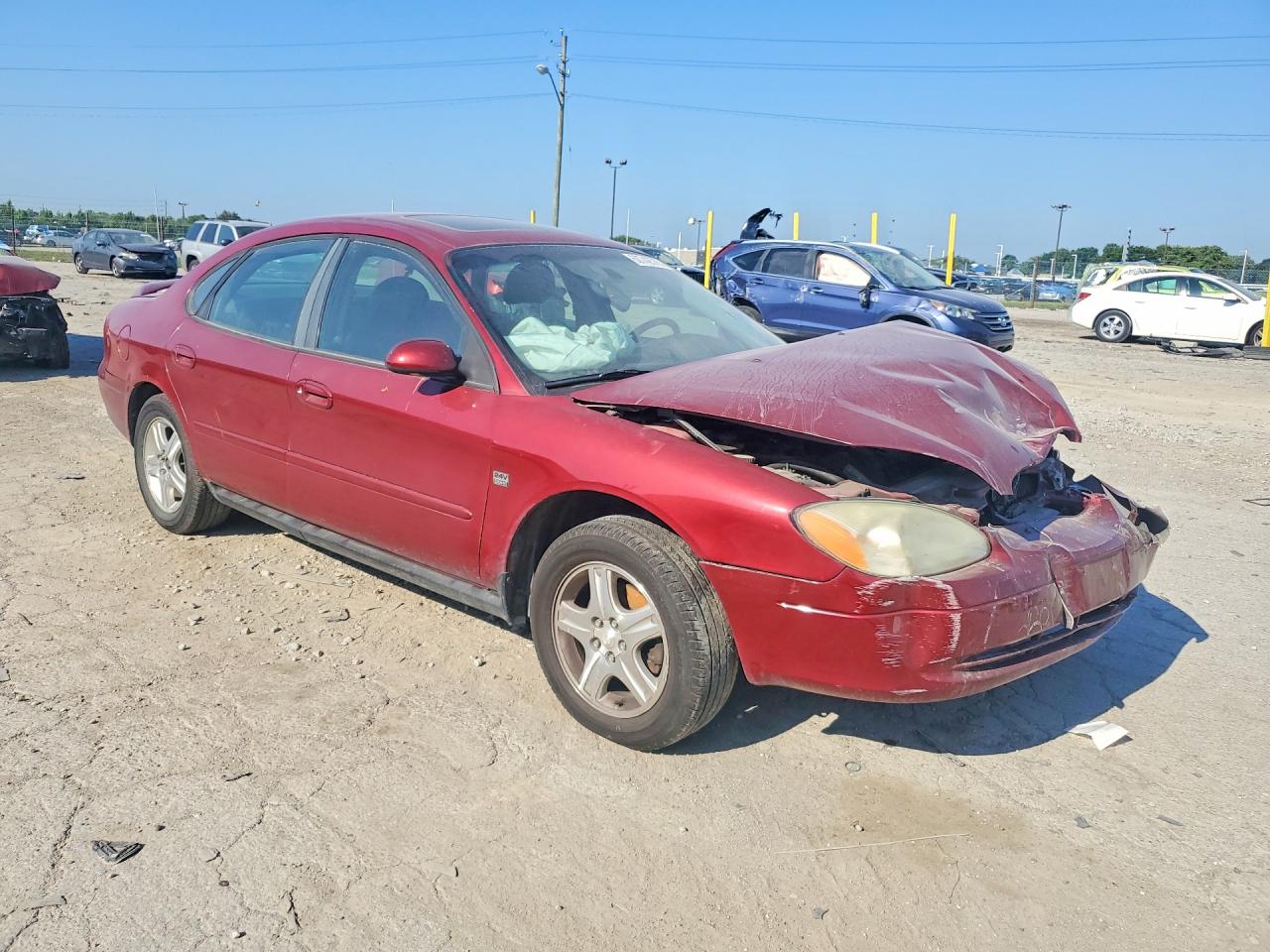 2002 Ford Taurus Sel Maroon vin: 1FAHP56S62G170433