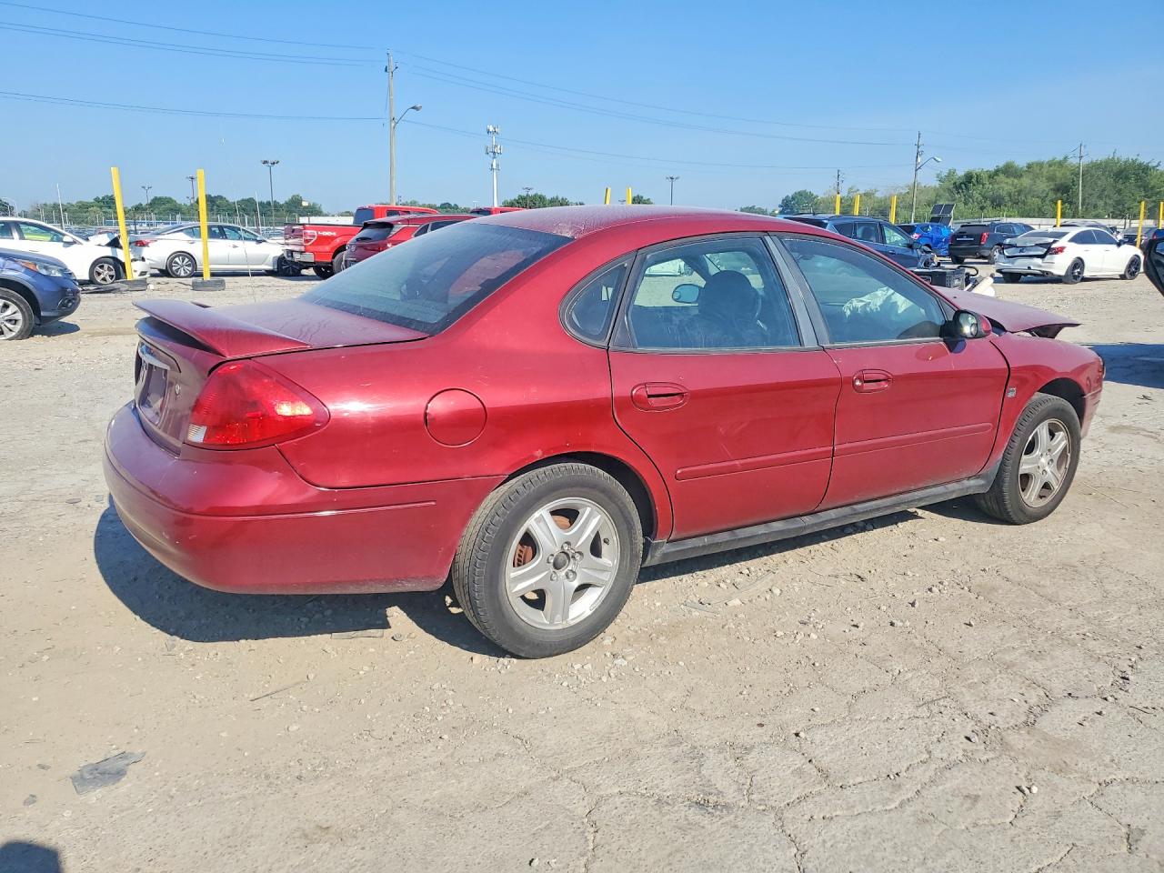 2002 Ford Taurus Sel Maroon vin: 1FAHP56S62G170433