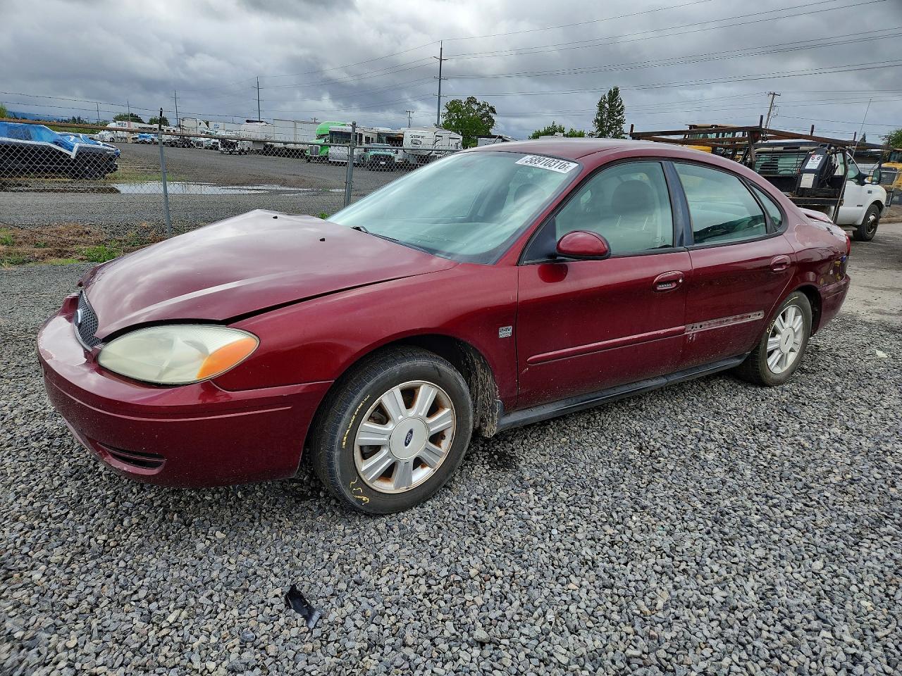 2004 Ford Taurus Sel Burgundy vin: 1FAHP56S74G175126