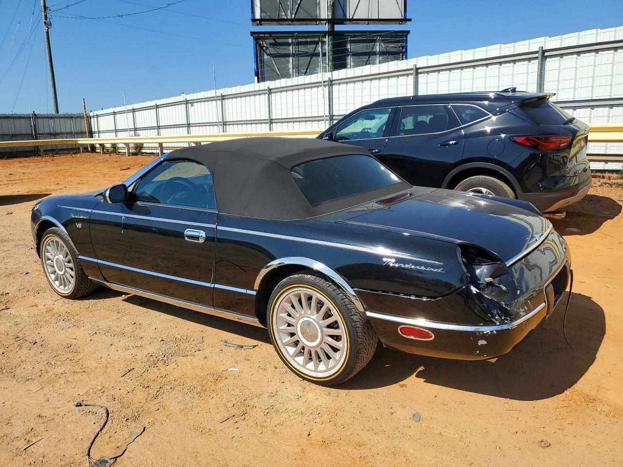 2002 Ford Thunderbird Black vin: 1FAHP60A02Y117775