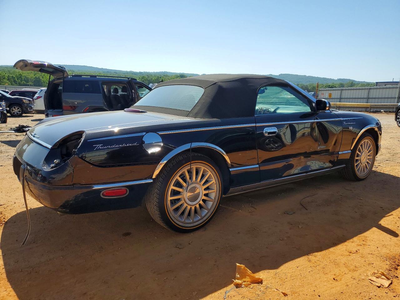 2002 Ford Thunderbird Black vin: 1FAHP60A02Y117775