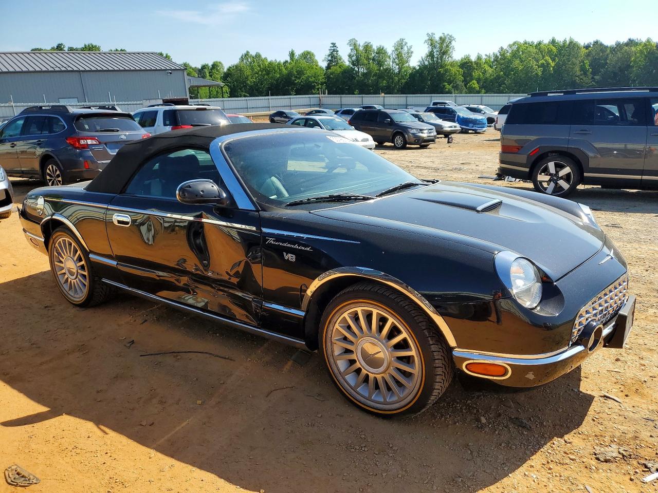 2002 Ford Thunderbird Black vin: 1FAHP60A02Y117775