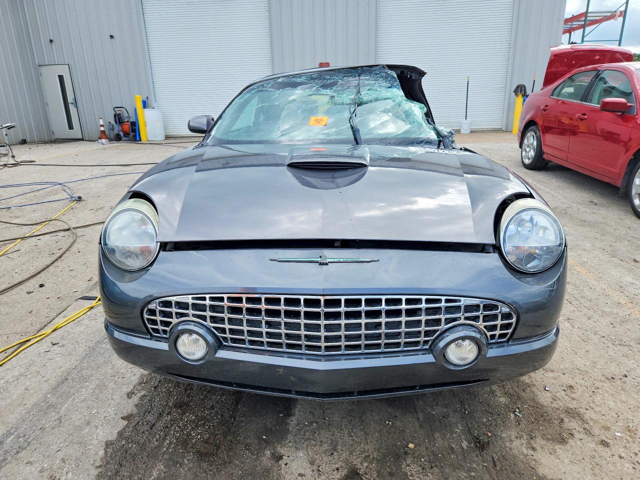 2003 Ford Thunderbird Gray vin: 1FAHP60A03Y113582