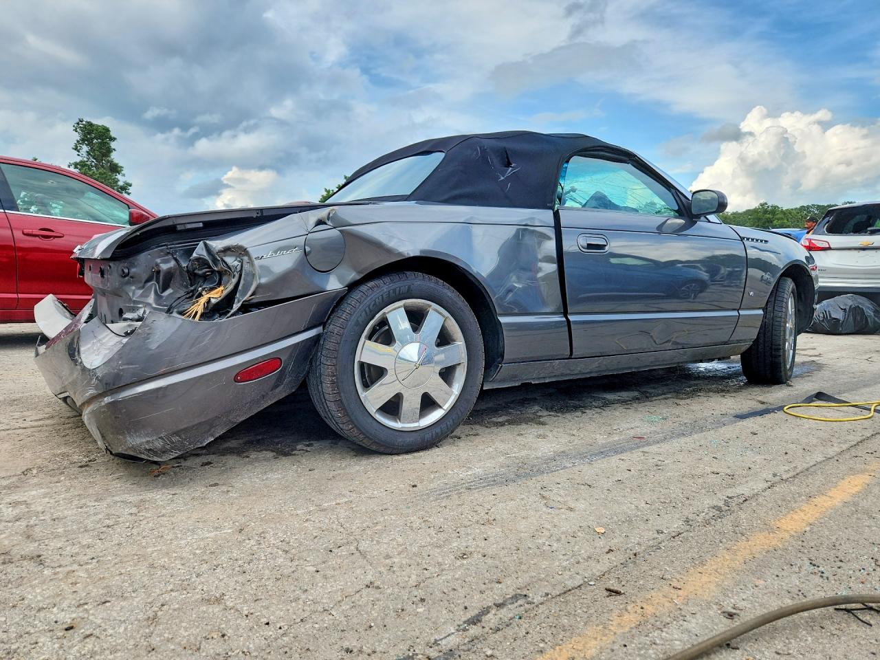 2003 Ford Thunderbird Gray vin: 1FAHP60A03Y113582