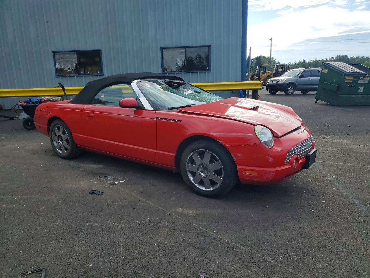 2002 Ford Thunderbird Red vin: 1FAHP60A12Y115789