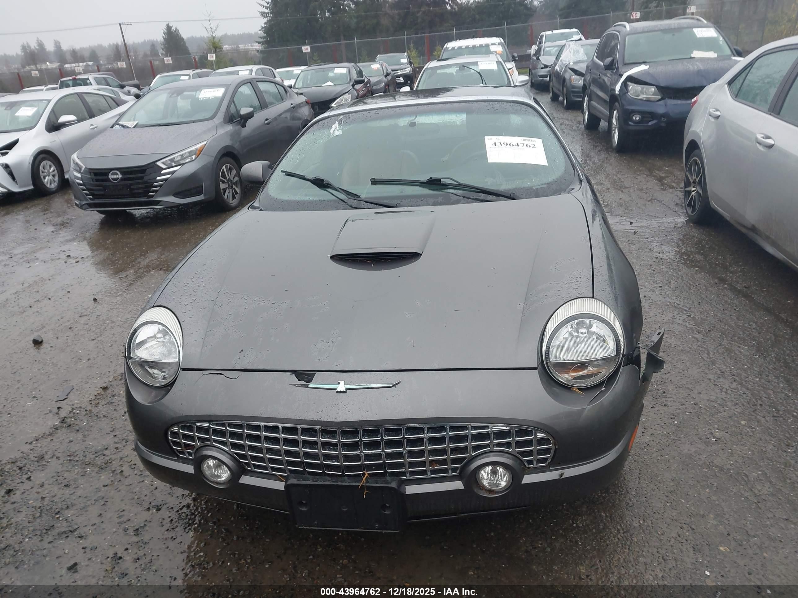 2003 Ford Thunderbird   Gray vin: 1FAHP60A13Y110898