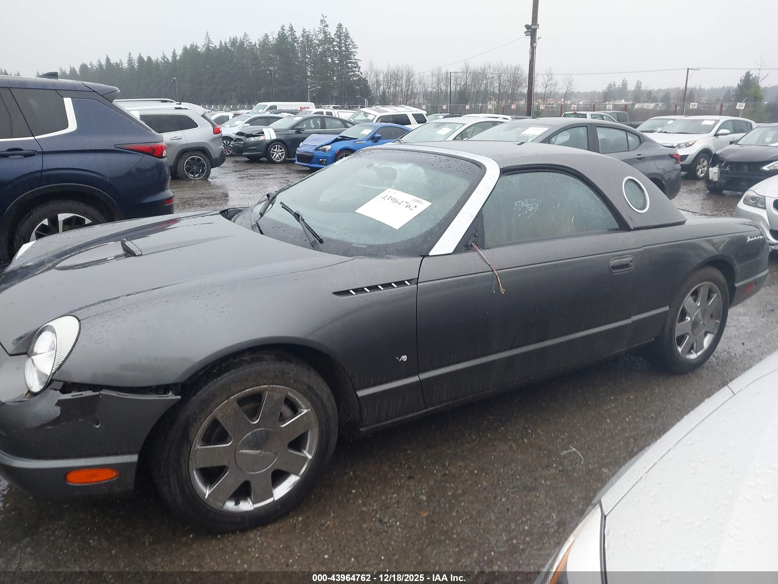 2003 Ford Thunderbird   Gray vin: 1FAHP60A13Y110898