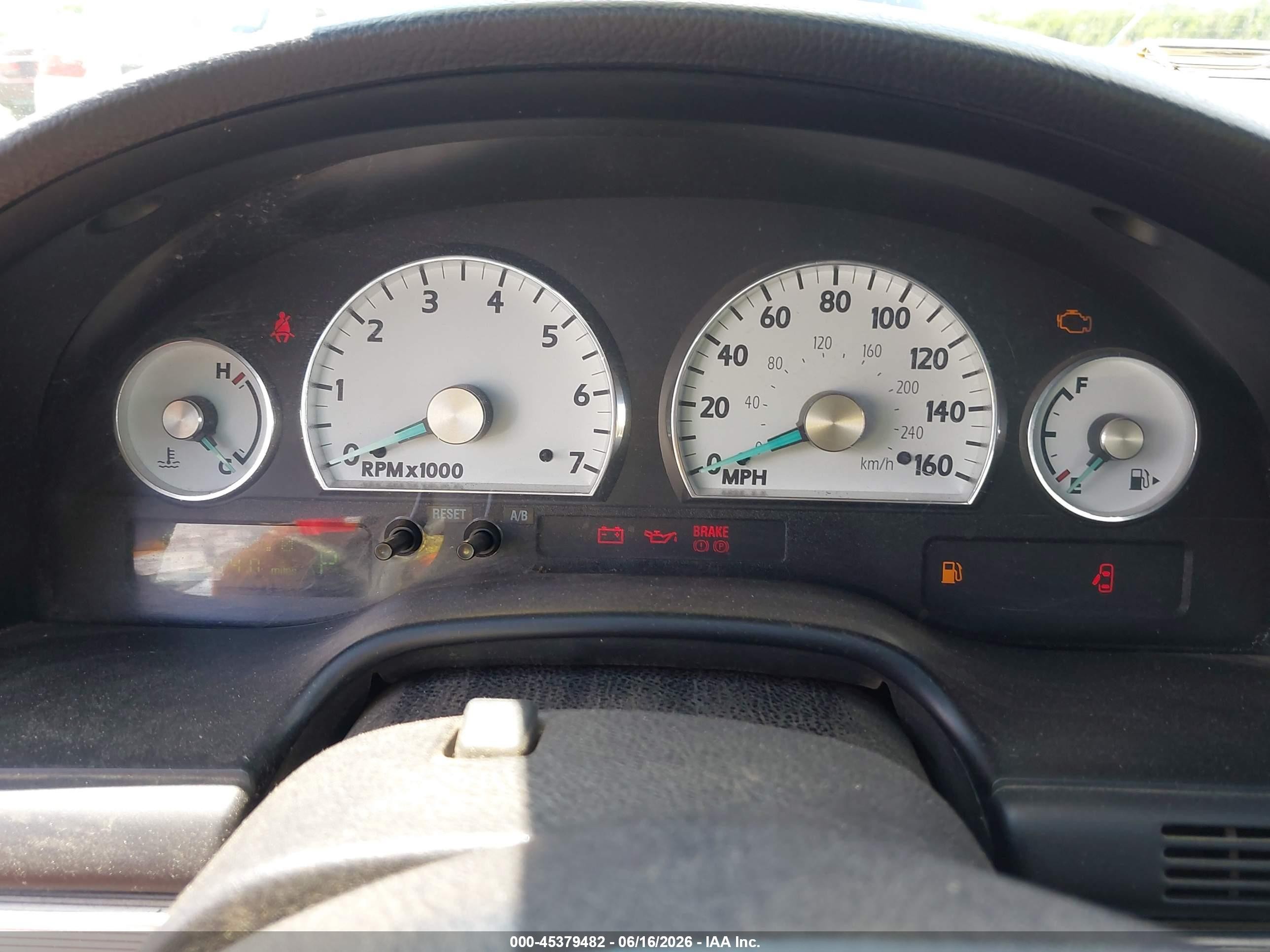 2004 Ford Thunderbird Red vin: 1FAHP60A14Y102091