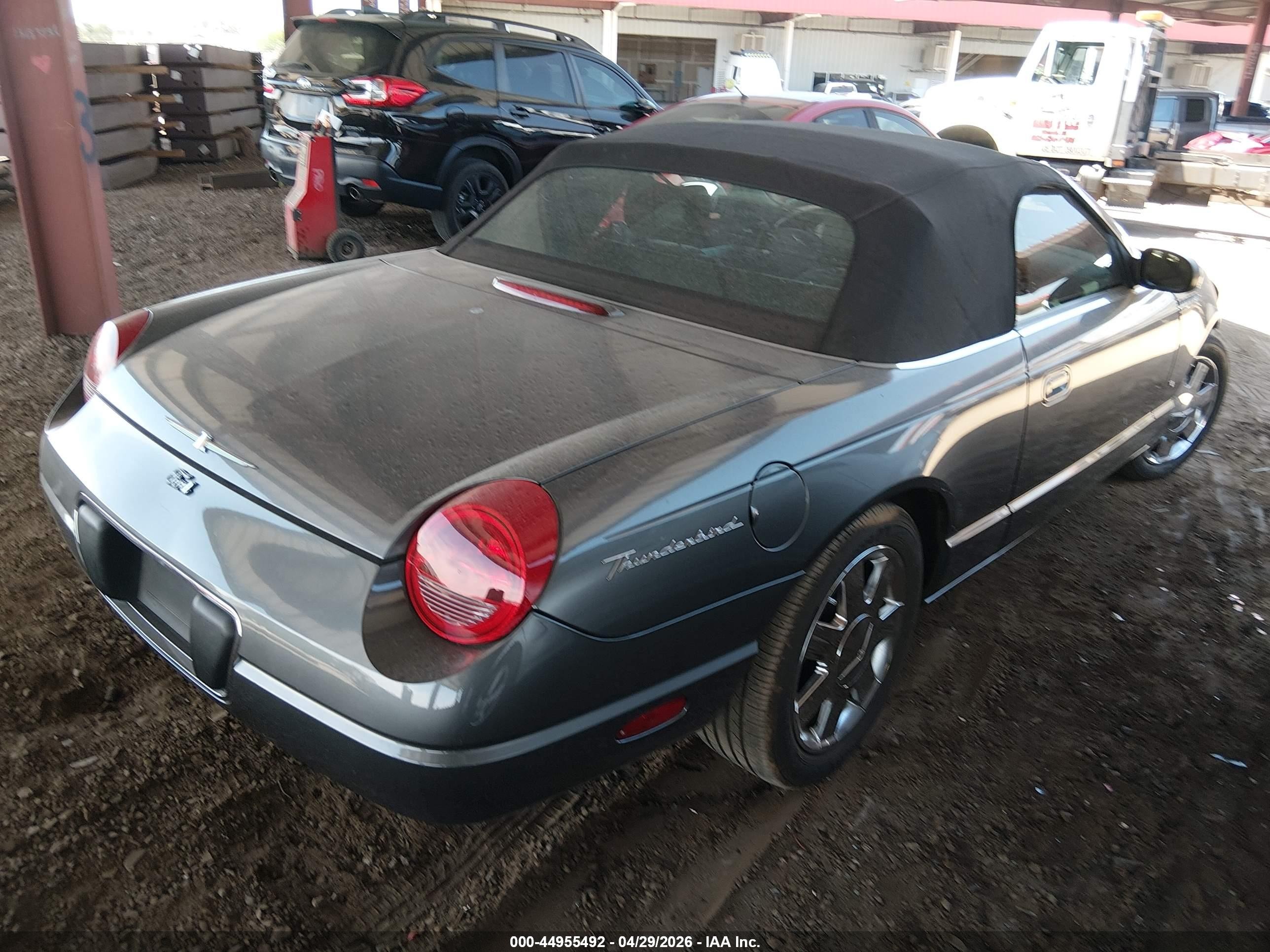 2003 Ford Thunderbird   Gray vin: 1FAHP60A33Y107727