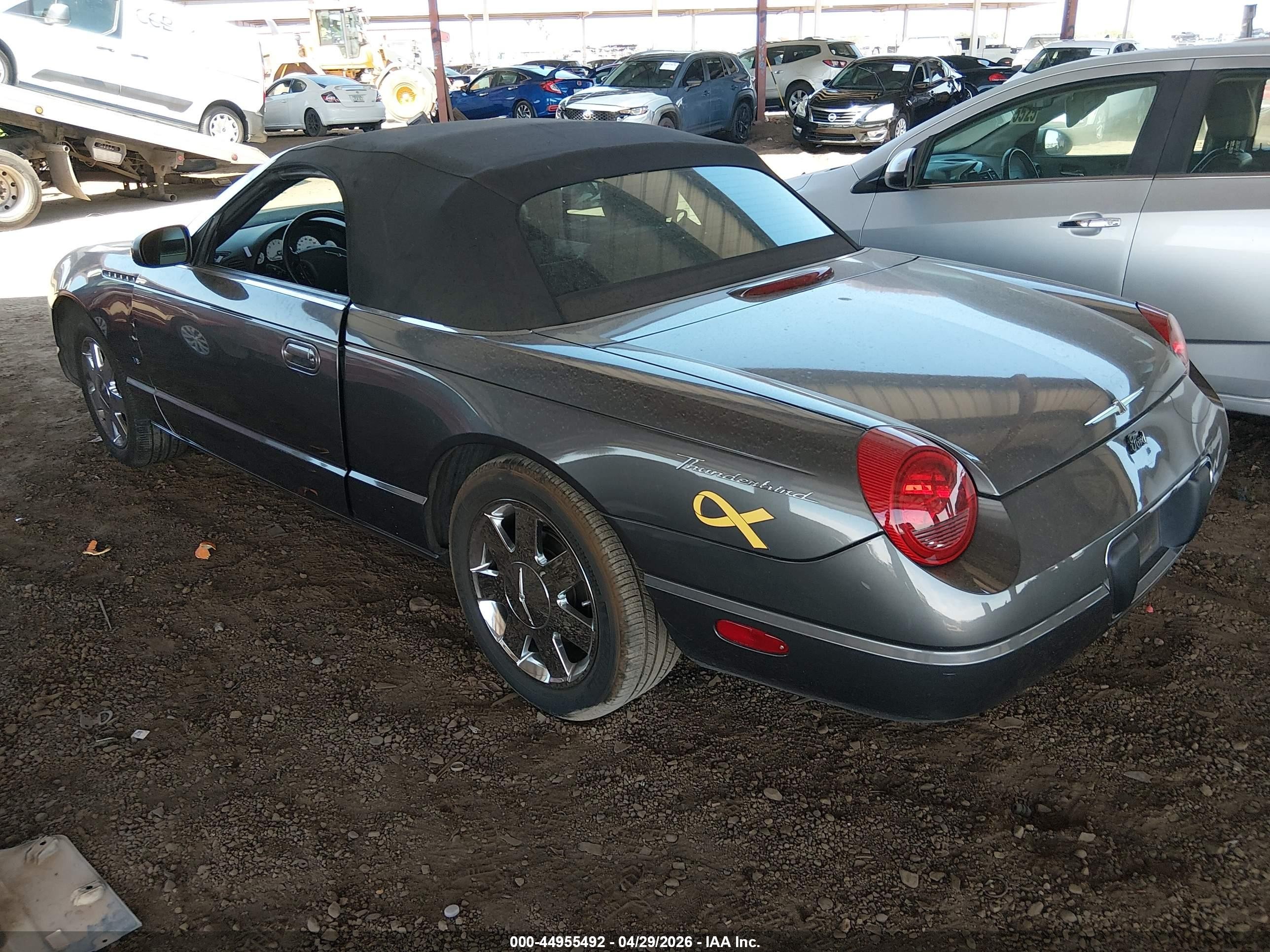 2003 Ford Thunderbird   Gray vin: 1FAHP60A33Y107727