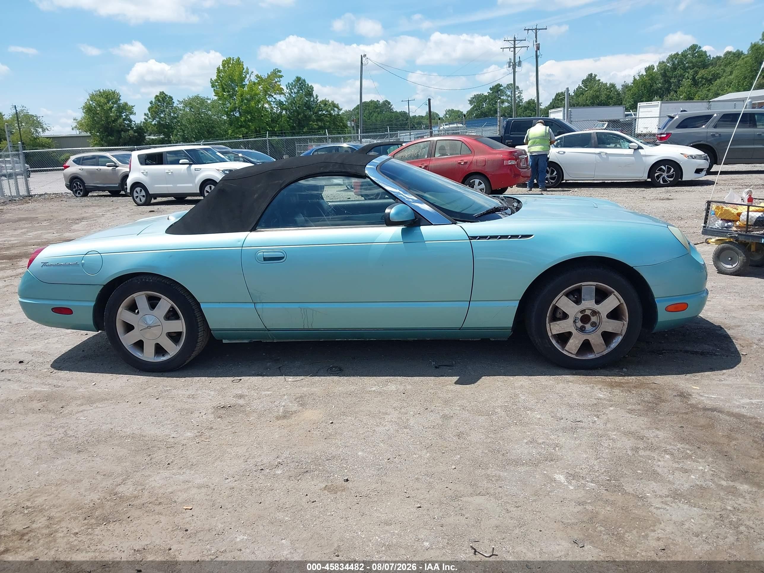 2002 Ford Thunderbird Deluxe/premium/w/hardtop Deluxe/w/hardtop Premium Blue vin: 1FAHP60A42Y117357