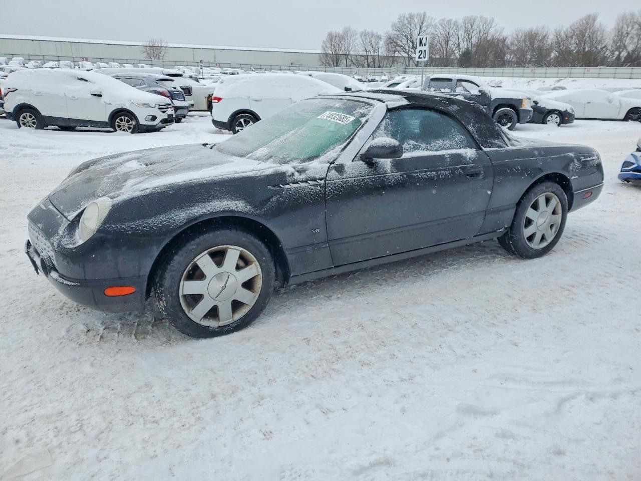 2003 Ford Thunderbird Black vin: 1FAHP60A43Y111964