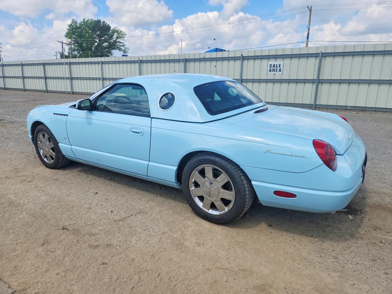 2003 Ford Thunderbird Turquoise vin: 1FAHP60A43Y112306