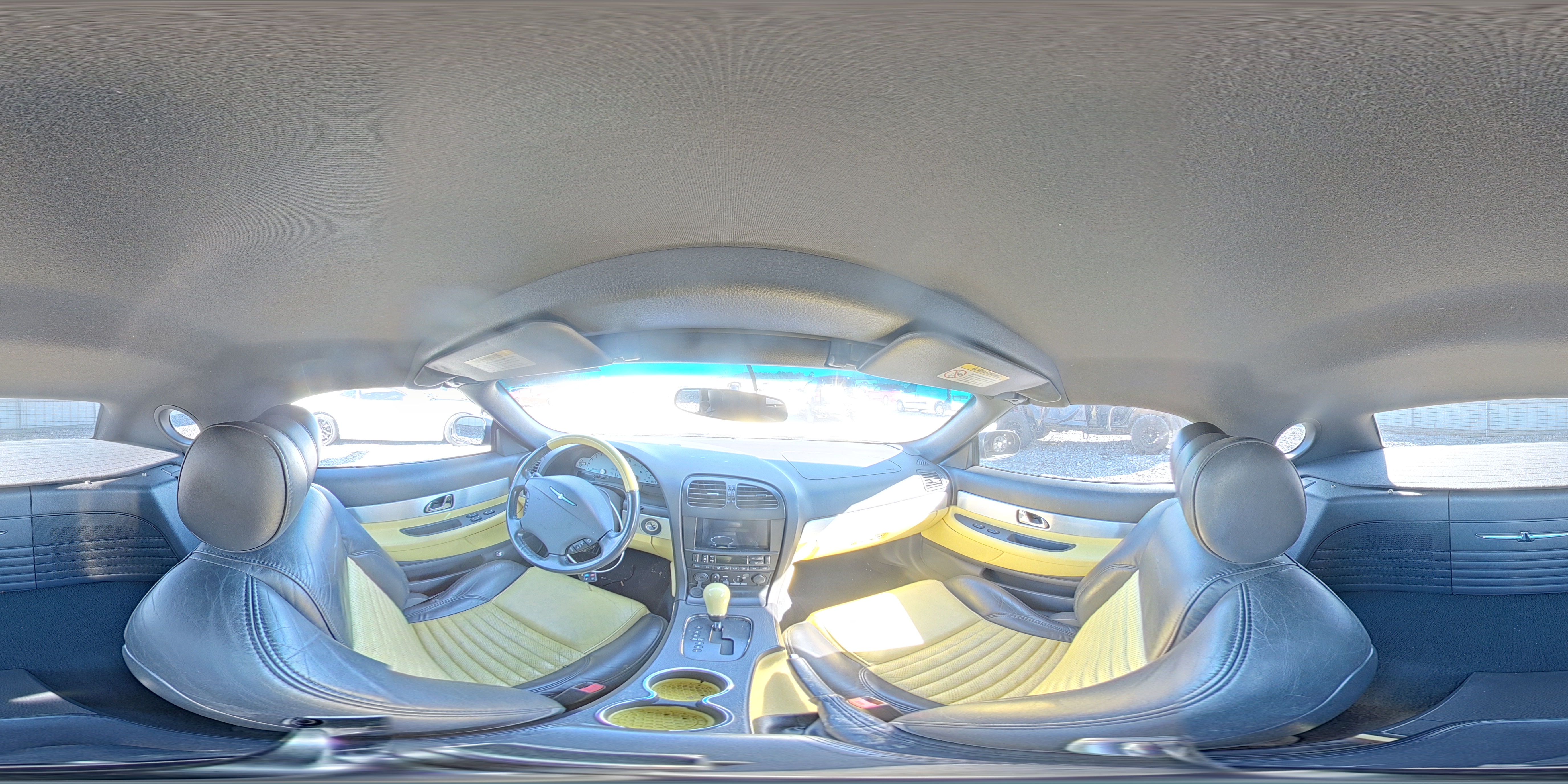 2002 Ford Thunderbird Yellow vin: 1FAHP60A52Y104083